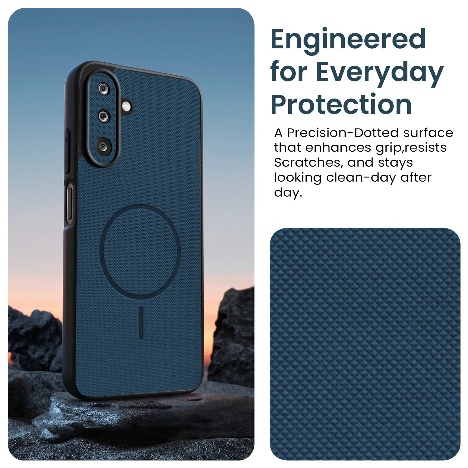 For Samsung Galaxy M36 | Samsung Galaxy F36 Back Cover Case PU Leather (Texture Grip Design | Professional Minimalist | Camera Protection | Soft and Flexible)