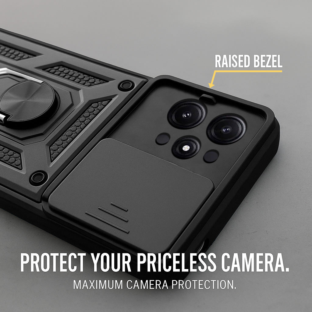 For Poco M6 Pro Back Cover Case (Hybrid Dual Armor Polycarbonate)