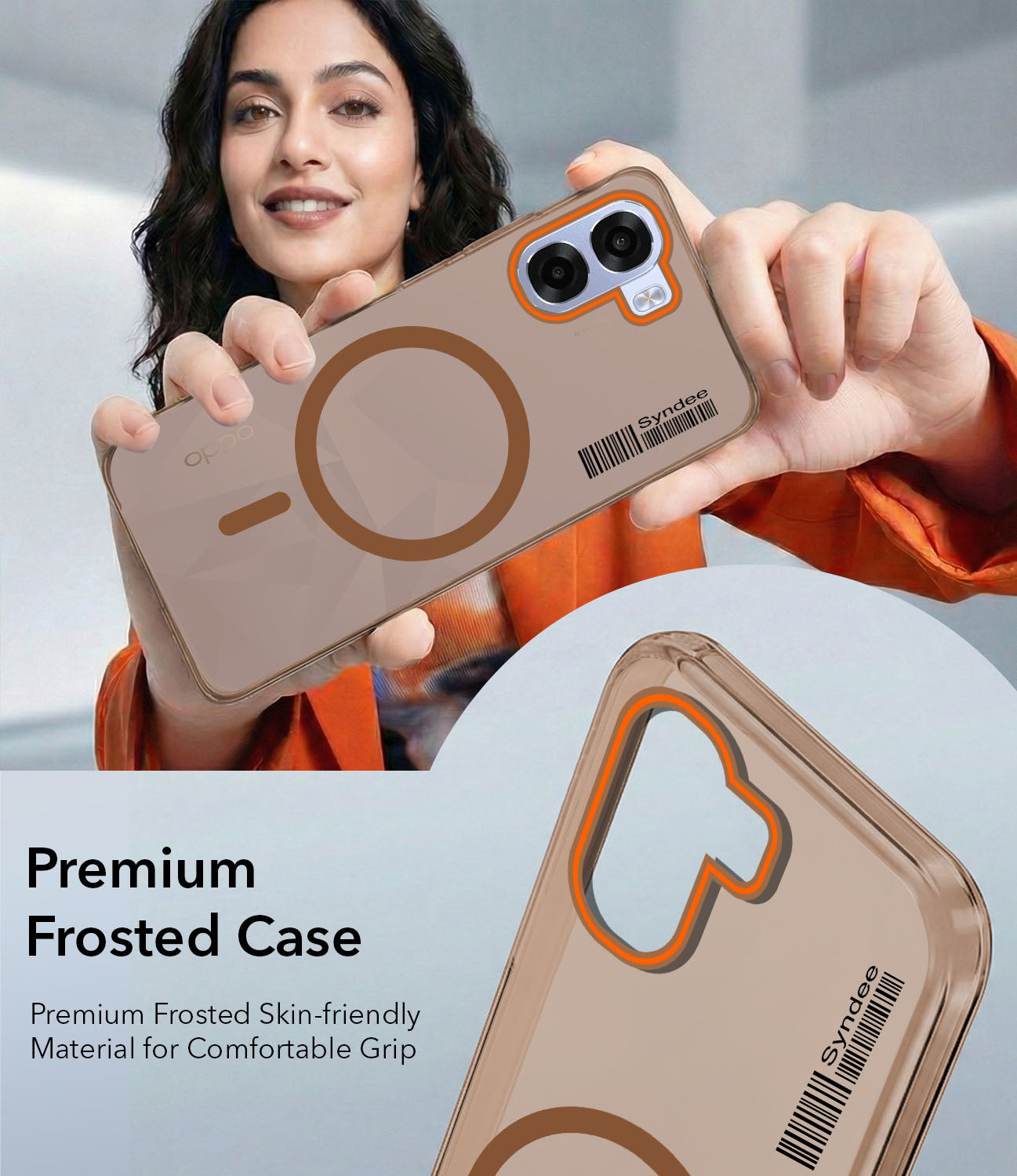 For Oppo K14x 5G Back Cover Case (Soft Touch | Camera Bump Protection | MagSafe Compatible | Matte Finish)