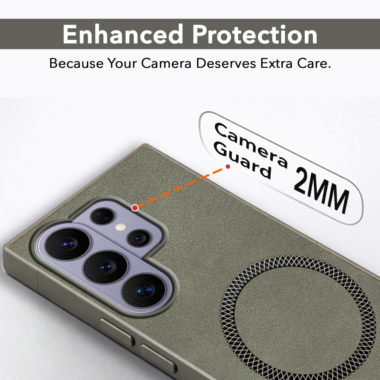 For Samsung Galaxy S26 Ultra Back Cover Case Leather Finish (MagSafe Compatible Wireless Charging | Soft Touch | Camera Bump Protection)