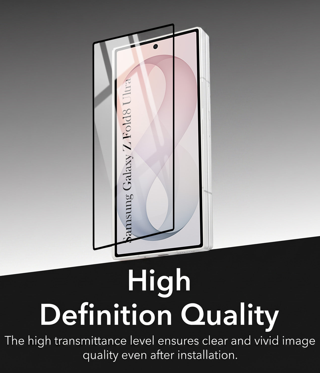 (Pack of 2) Tempered Glass For Samsung Galaxy Z Fold 8 Ultra Military-Grade Gorilla Tempered Glass Screen Protector With Installation Kit | Shatterproof, Full Coverage, HD Clear, Scratch Resistant