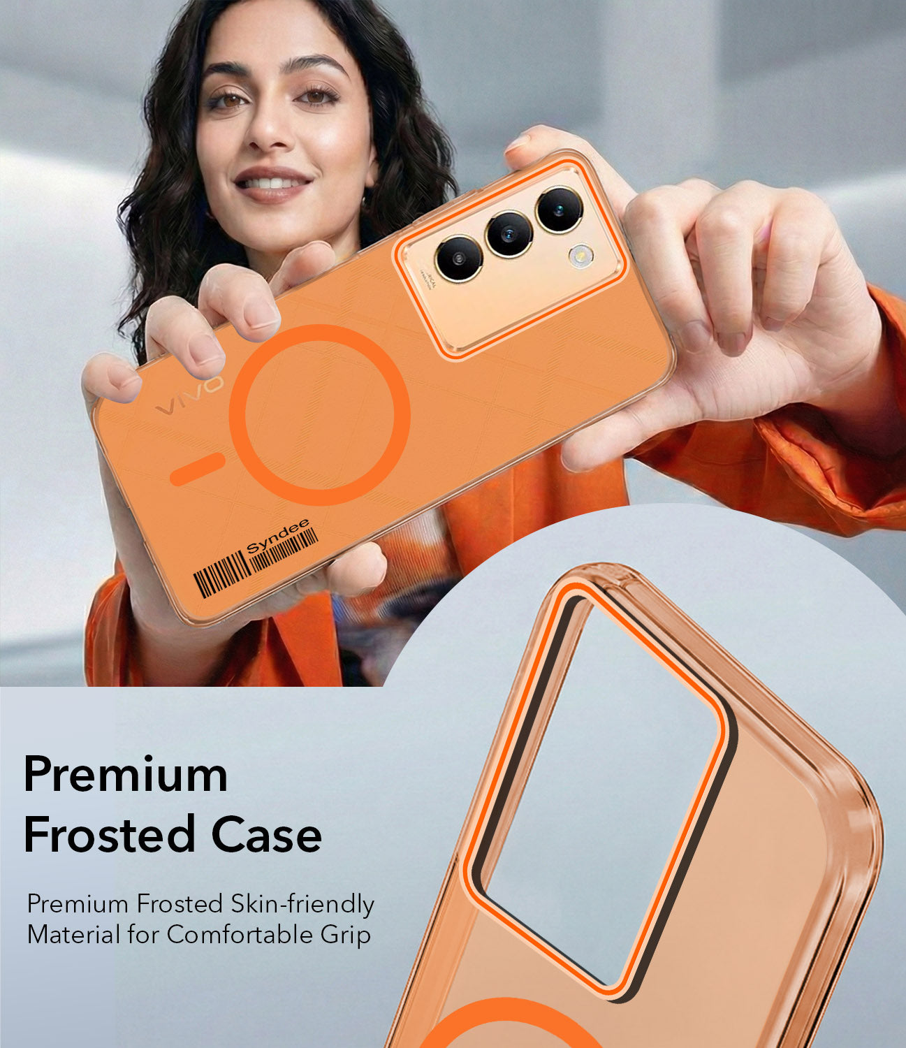 For Vivo Y200e Back Cover Case (Soft Touch | Camera Bump Protection | MagSafe Compatible | Matte Finish)