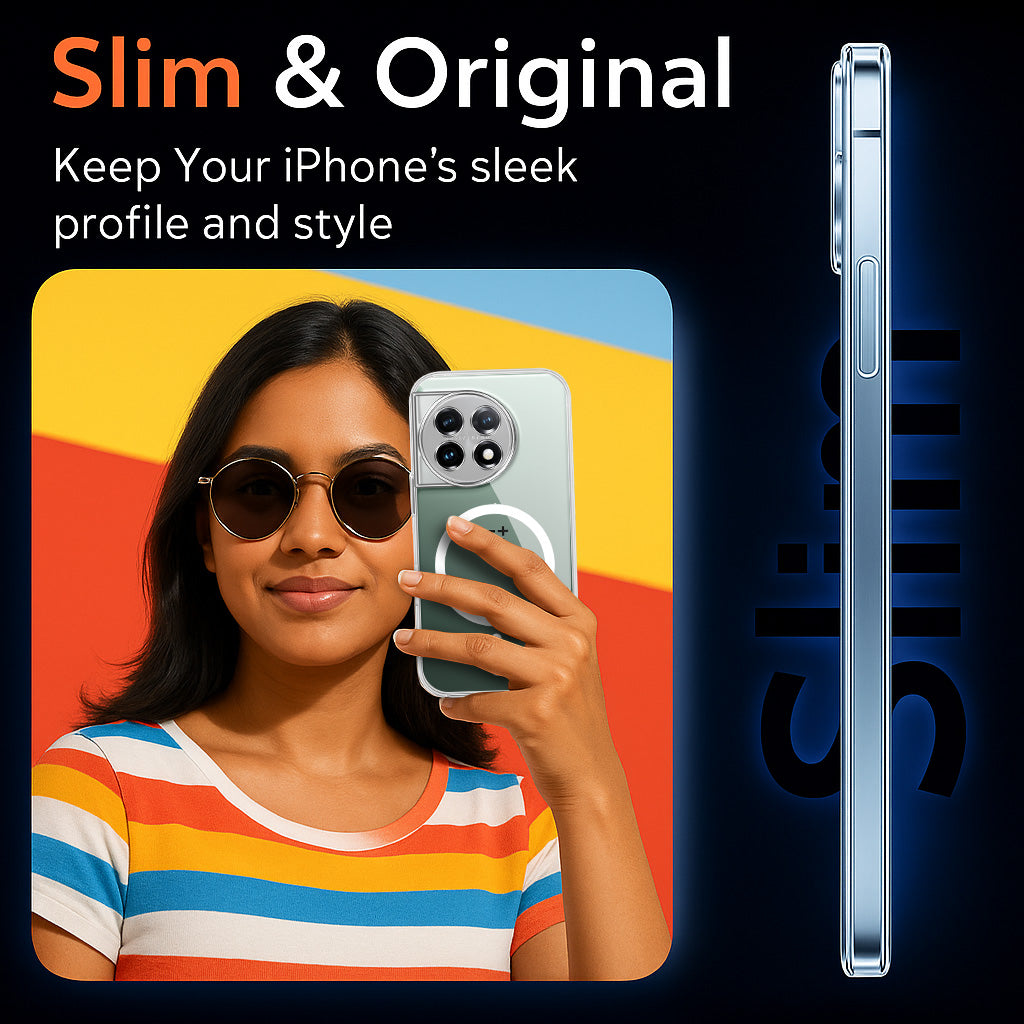 For OnePlus 11 5G Back Cover Case Lifetime Anti-Yellow MagSafe Compatible Clear (Sleek Hard Crystal | Shockproof and Camera Protection)