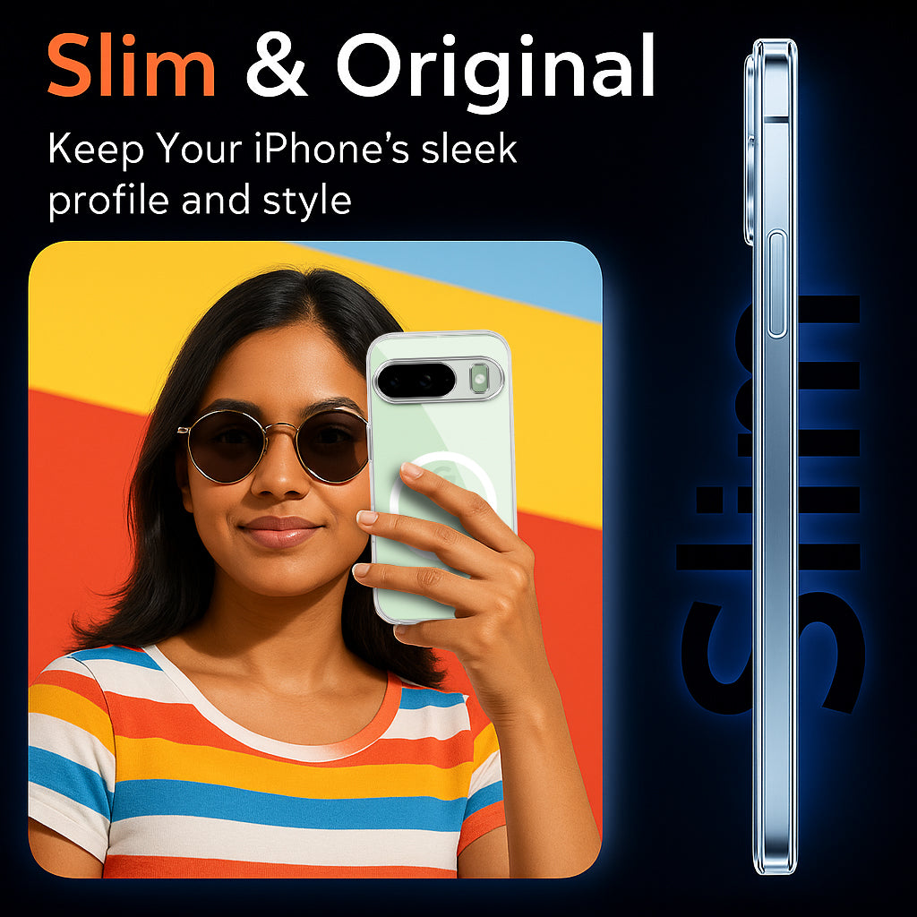 For Google Pixel 9 Back Cover Case Lifetime Anti-Yellow MagSafe Compatible Clear (Sleek Hard Crystal | Shockproof and Camera Protection)