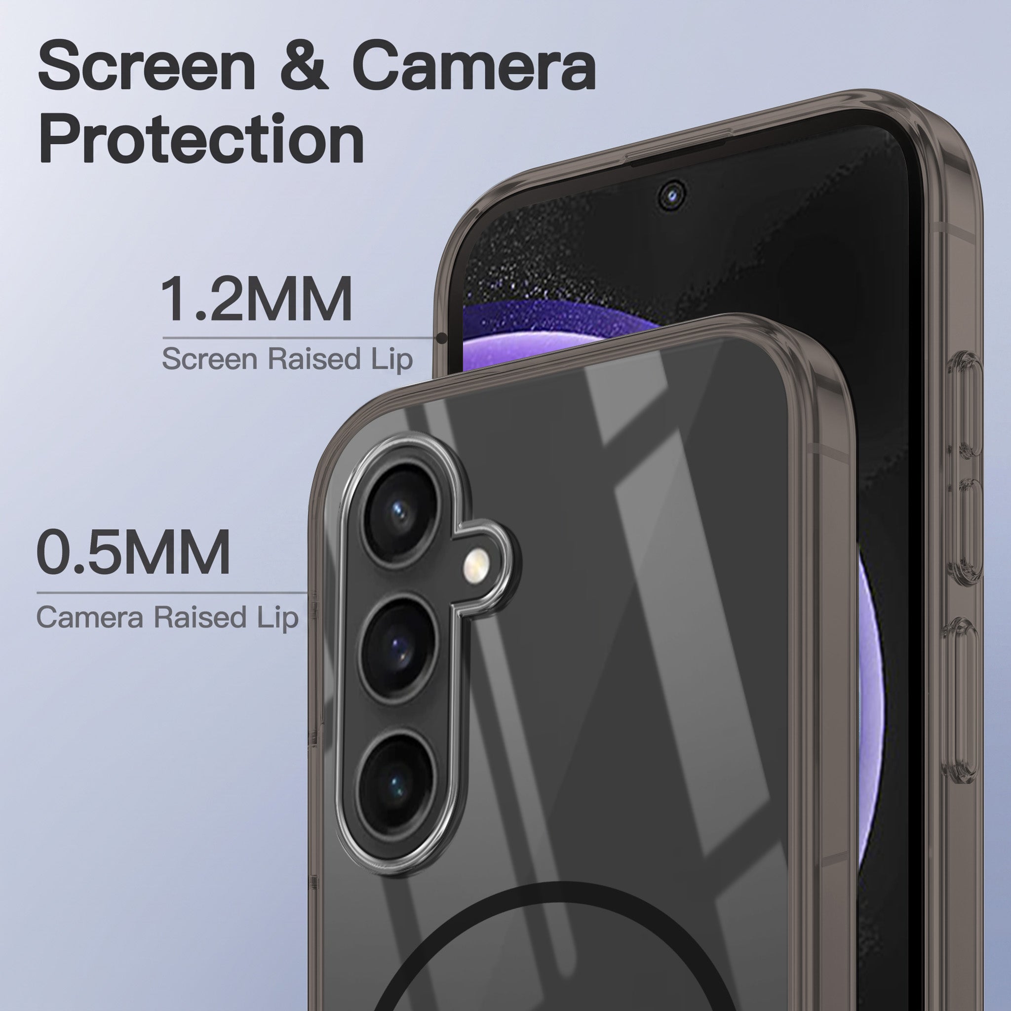 For Samsung Galaxy S23 FE 5G Back Case Cover Crystal Anti Yellow (Unbreakable PC | MagSafe Wireless Charging Support |Camera Protection Bump)