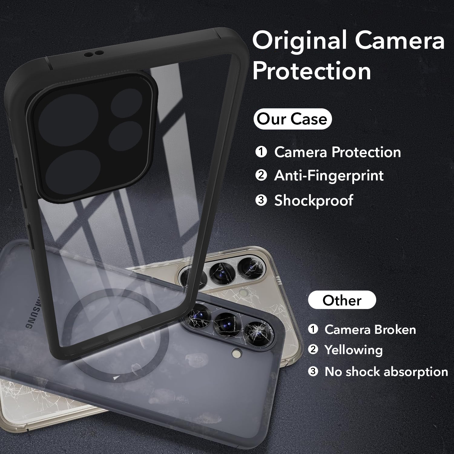 For Oppo Reno15 Pro 5G | Oppo Reno 15 Pro 5G Back Cover Case Ultra-Hybrid (Lifetime Anti Yellow | Anti Scratch | Crystal Clear Shockproof)