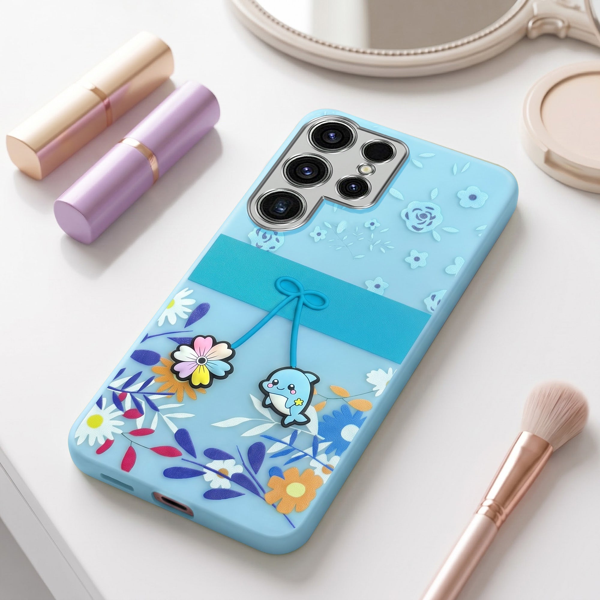 For Samsung Galaxy S23 Ultra Back Cover Case (3D Cute Cartoons | Hard Back Side Soft | Matte Premium Finish | HD Printing)