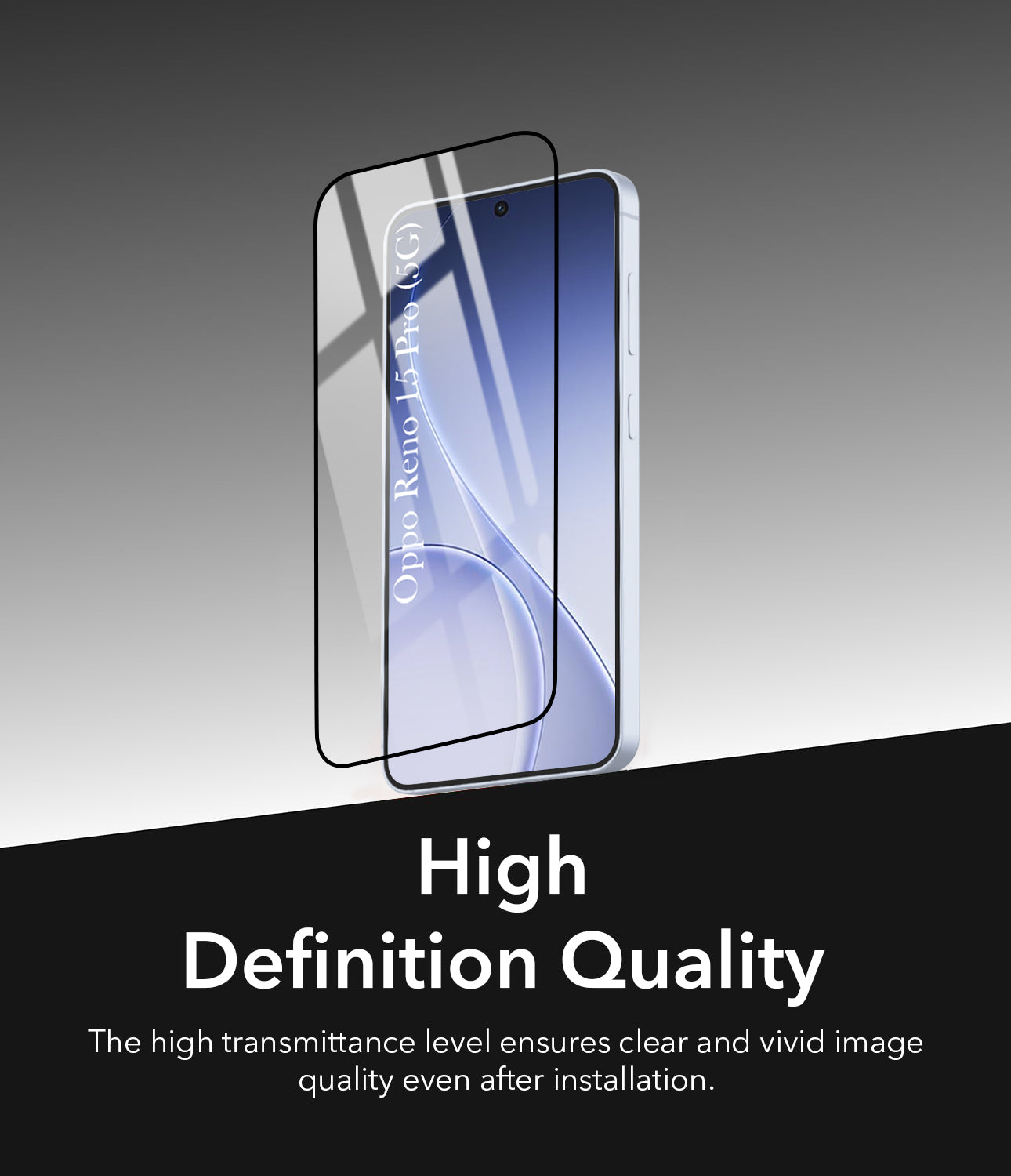 Tempered Glass For Oppo Reno15 Pro 5G | Oppo Reno 15 Pro 5G Military-Grade Gorilla Screen Protector With Installation Kit | Shatterproof, Full Coverage, HD Clear, Scratch Resistant (Pack of 1)