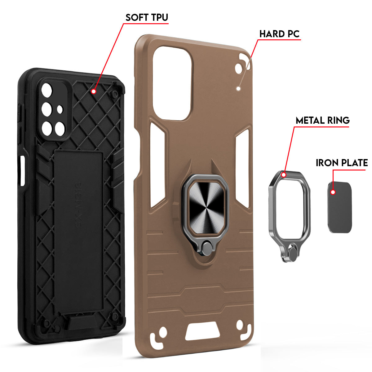 For Vivo iQOO Z6 Pro Back Cover Case (Shockproof Polycarbonate Dual Layer Hybrid Armor)