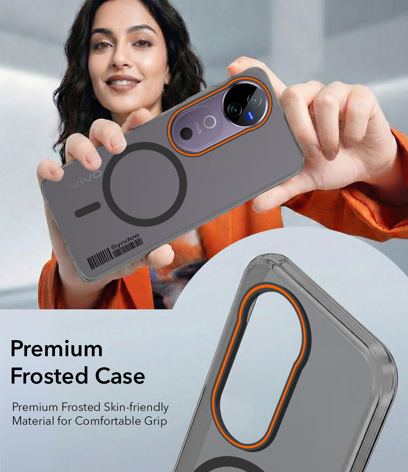 For Vivo V40 | Vivo V40 Pro 5G Back Cover Case (Soft Touch | Camera Bump Protection | MagSafe Compatible | Matte Finish)
