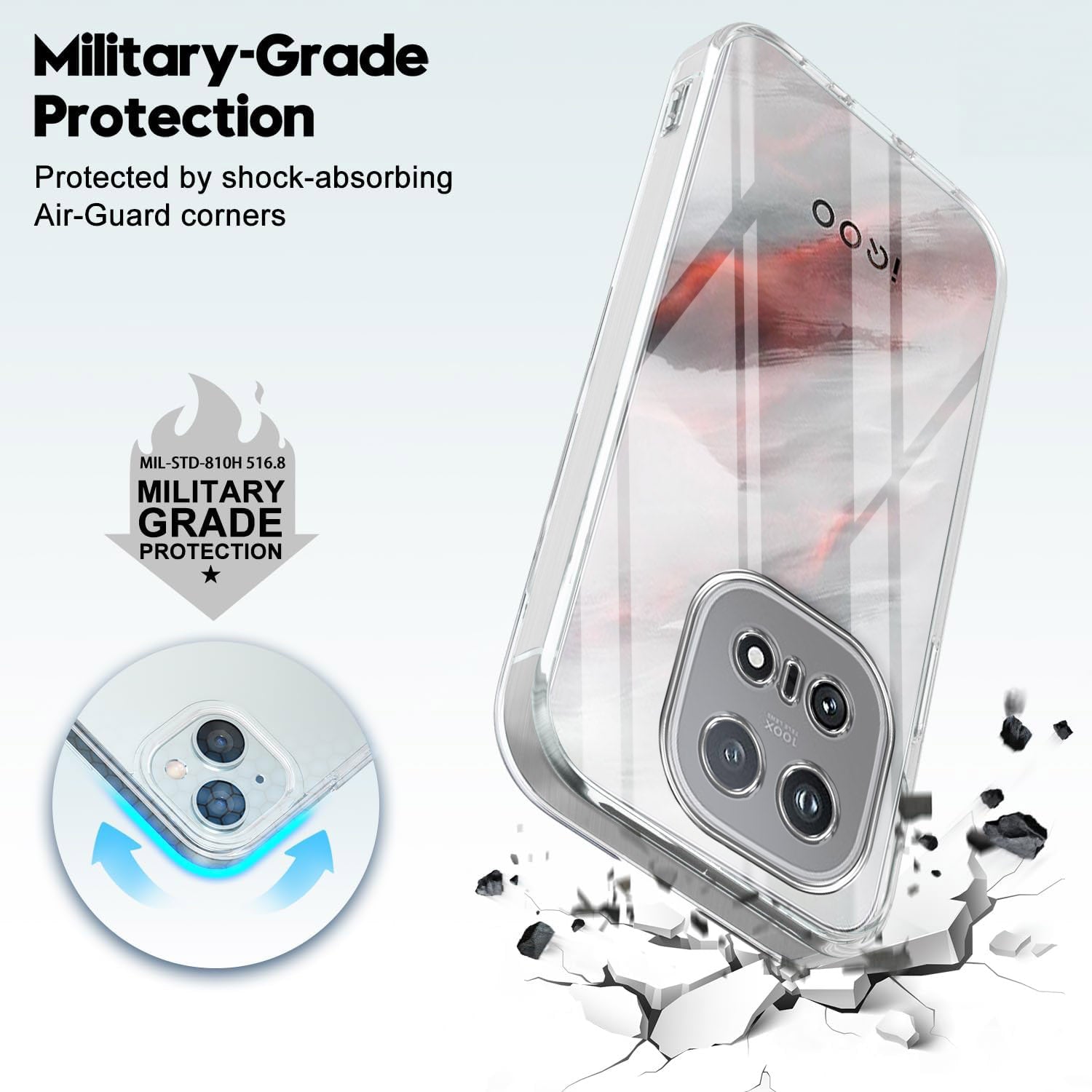 For Vivo iQOO 15 5G Back Cover Case Silicone (Clear Shockproof Case with Camera Protection | Soft and Flexible | Transparent)