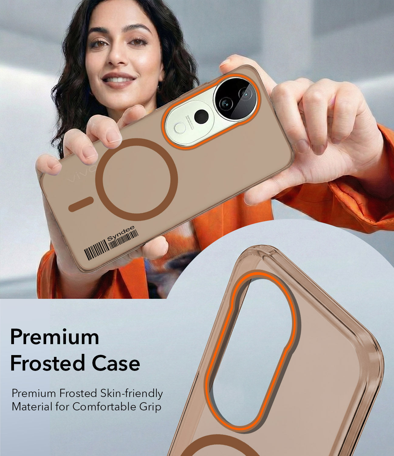 For Vivo T3 Ultra Back Cover Case (Soft Touch | Camera Bump Protection | MagSafe Compatible | Matte Finish)