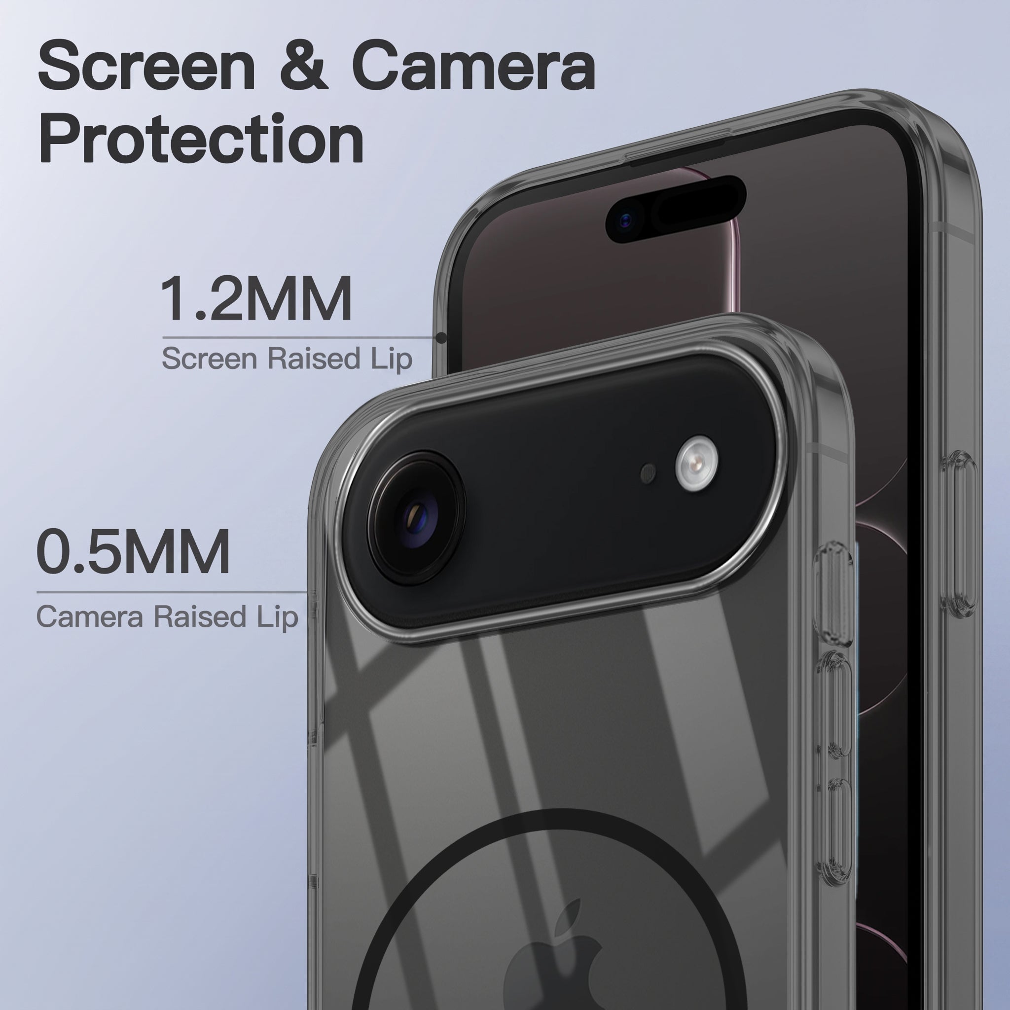 For Apple iPhone 17 Air Back Case Cover Crystal Anti Yellow (Unbreakable PC | MagSafe Wireless Charging Support |Camera Protection Bump)