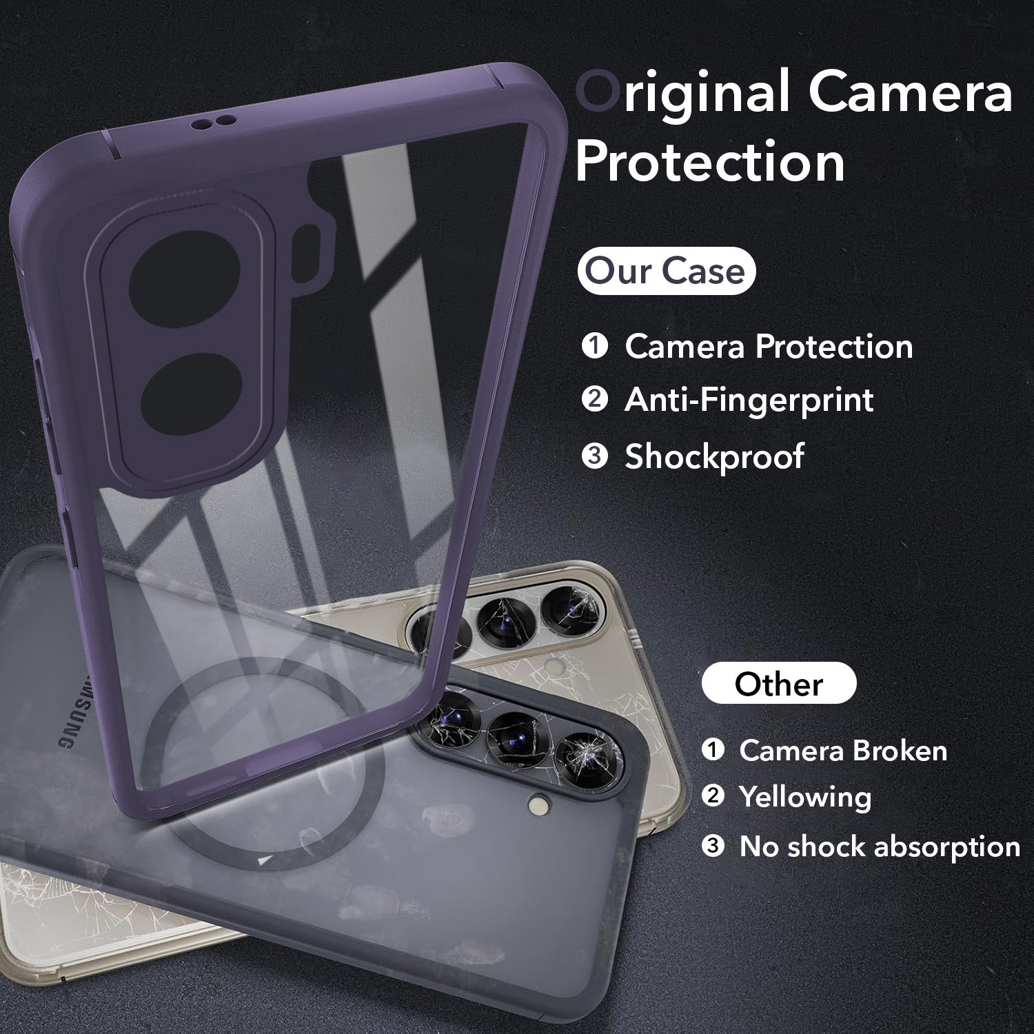 For Vivo T5 Pro 5G Back Cover Case Ultra-Hybrid (Lifetime Anti Yellow | Anti Scratch | Crystal Clear Shockproof)