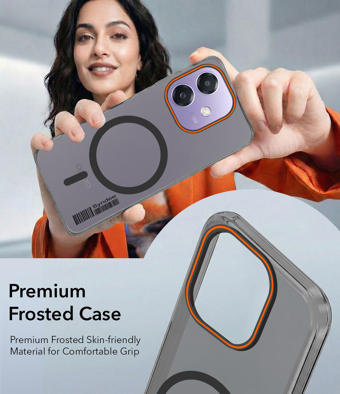 For Oppo A3X (4G/5G) | Oppo A3 5G Back Cover Case (Soft Touch | Camera Bump Protection | MagSafe Compatible | Matte Finish)