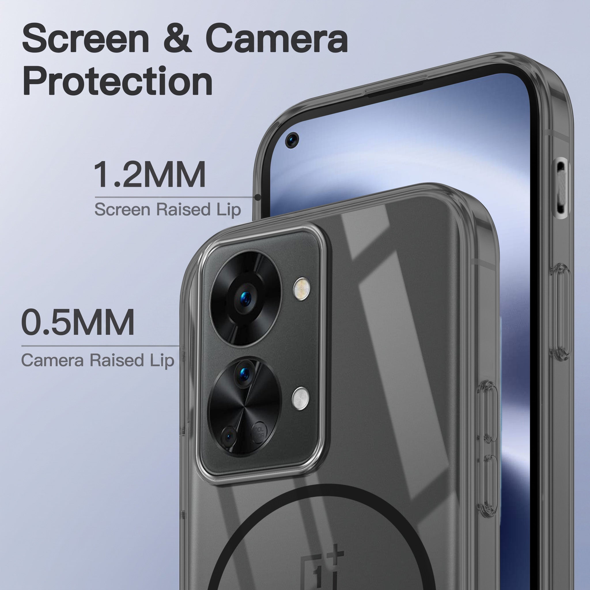 For OnePlus Nord 2T 5G Back Case Cover Crystal Anti Yellow (Unbreakable PC | MagSafe Wireless Charging Support |Camera Protection Bump)