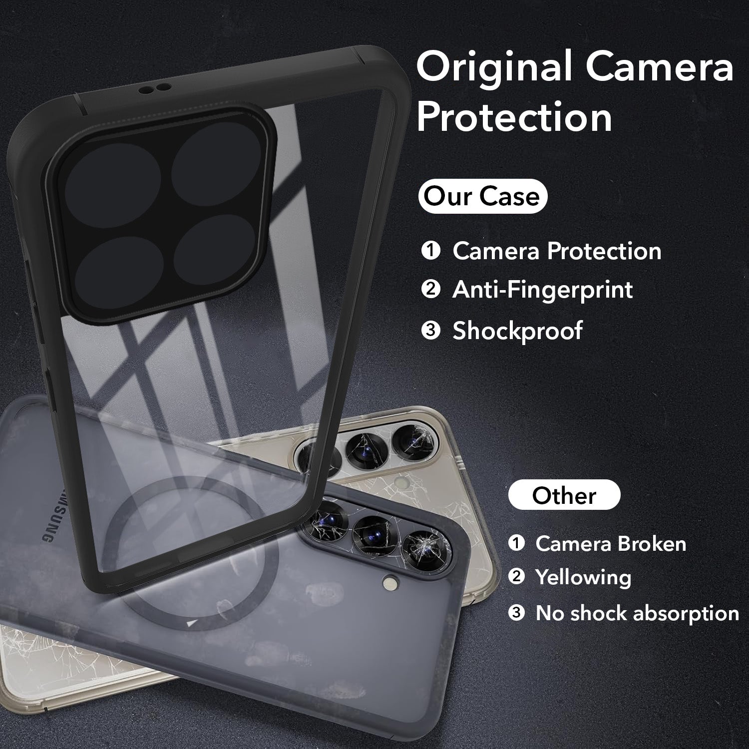 For Motorola Moto Edge 70 Fusion Back Cover Case Ultra-Hybrid (Lifetime Anti Yellow | Anti Scratch | Crystal Clear Shockproof)