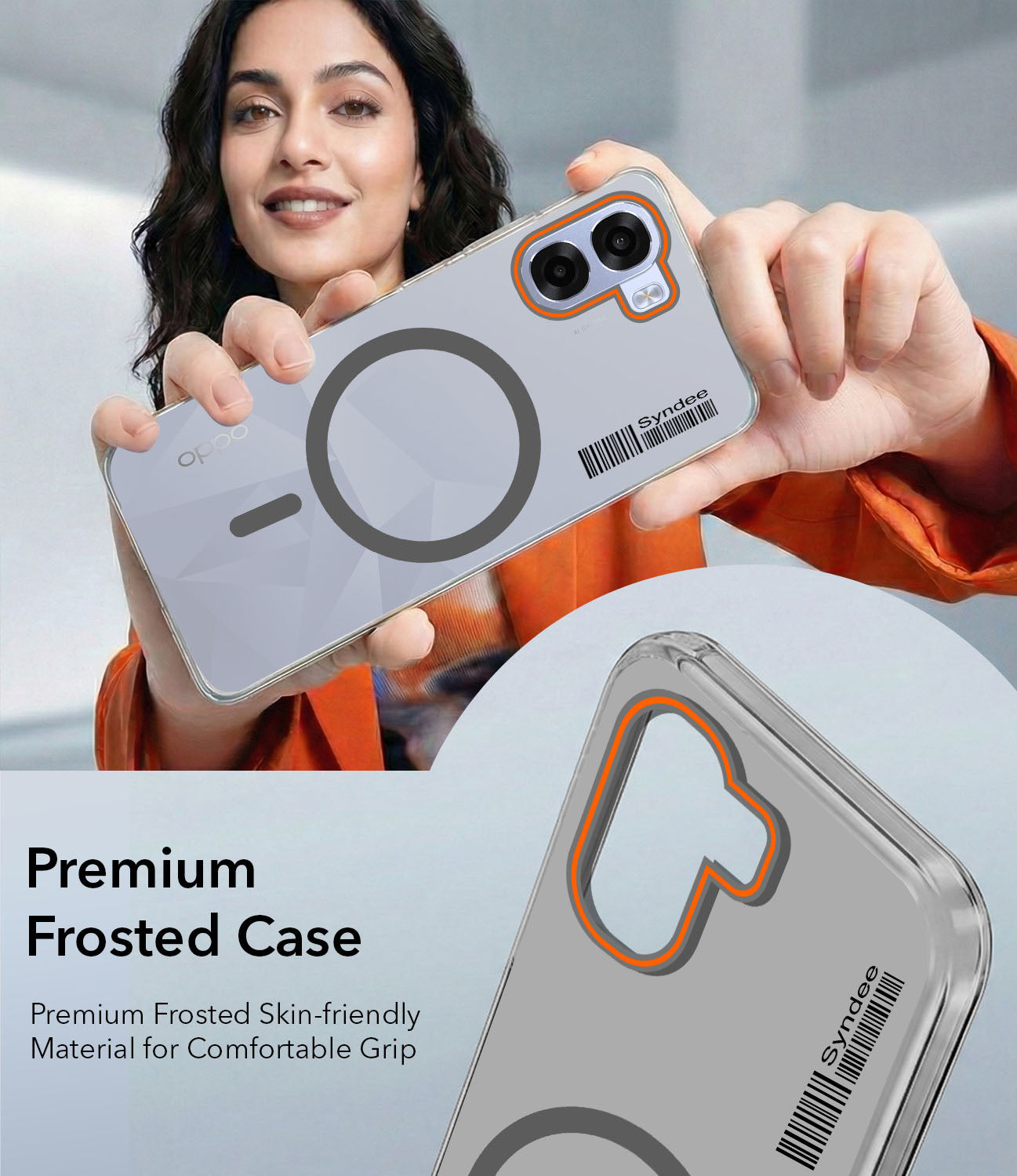 For Oppo K14x 5G Back Cover Case (Soft Touch | Camera Bump Protection | MagSafe Compatible | Matte Finish)
