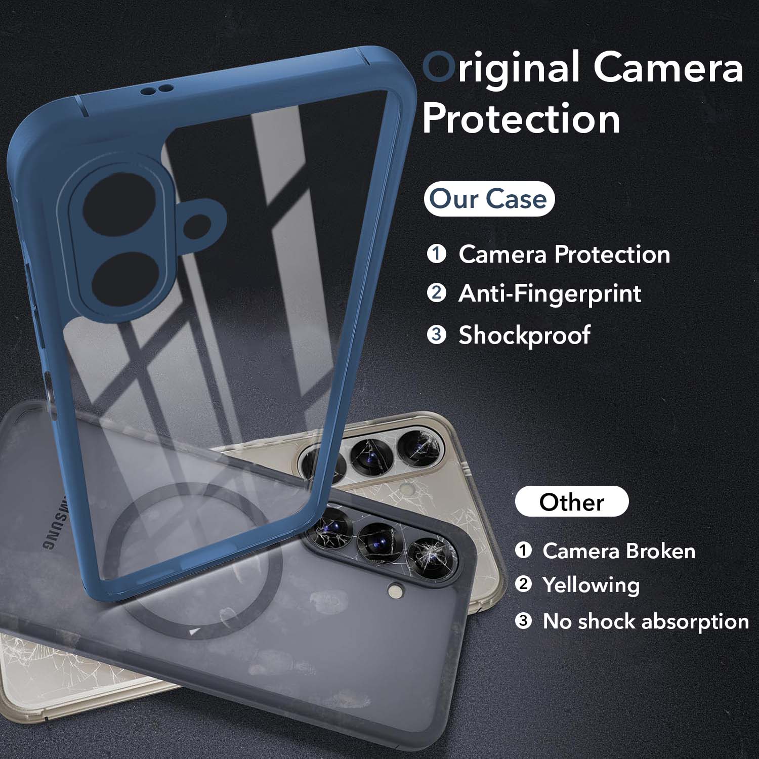 For Samsung Galaxy A07 4G Back Cover Case Ultra-Hybrid (Lifetime Anti Yellow | Anti Scratch | Crystal Clear Shockproof)
