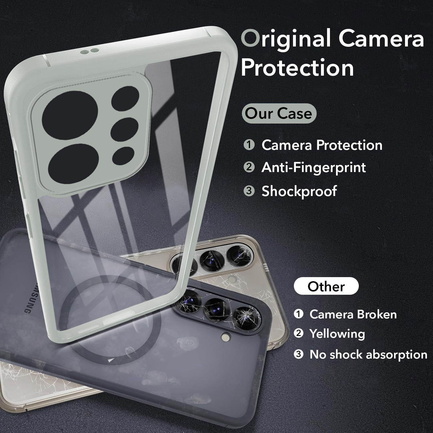 For Vivo V70 | Vivo V70 Elite (5G) Back Cover Case Ultra-Hybrid (Lifetime Anti Yellow | Anti Scratch | Crystal Clear Shockproof)