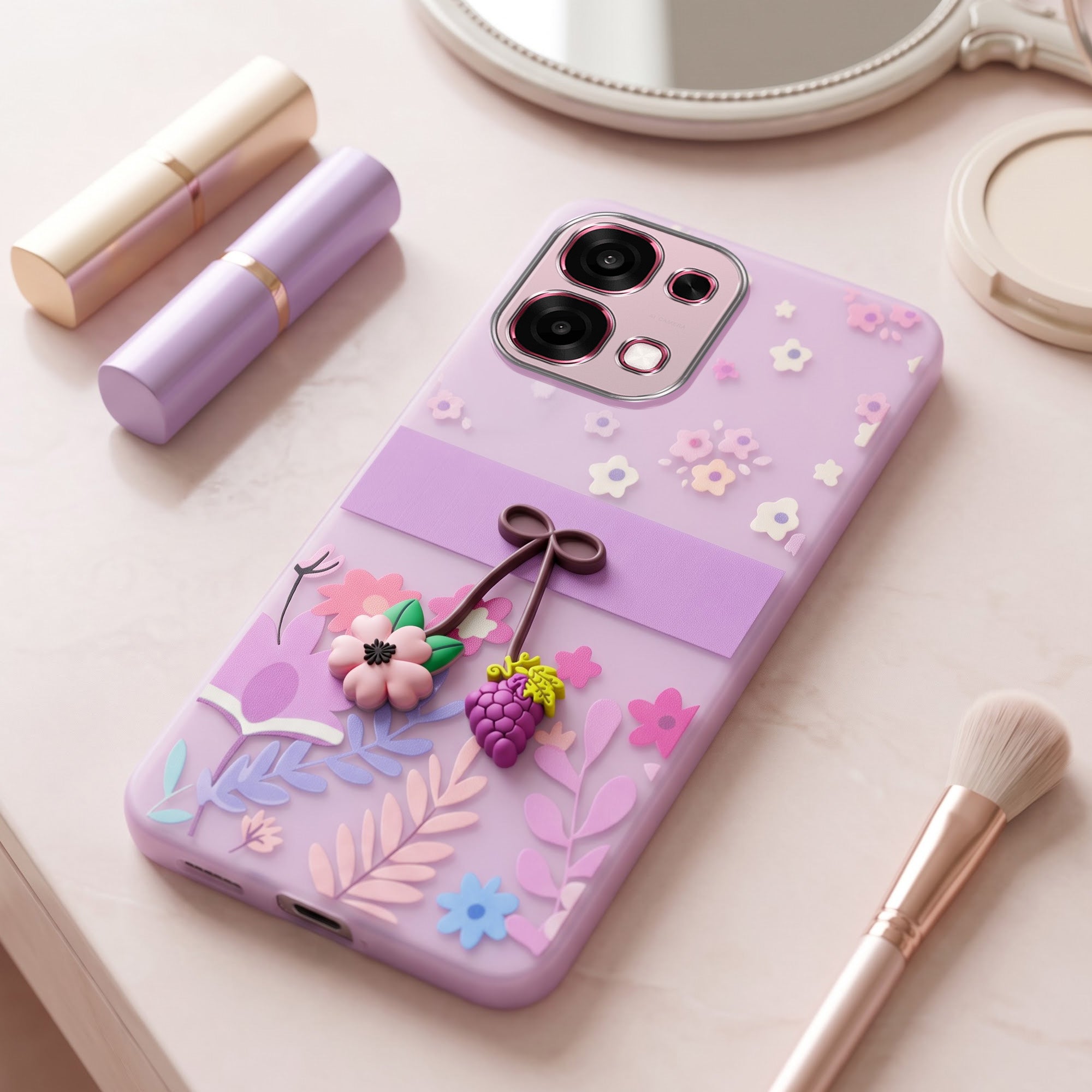 For Oppo F31 5G | Oppo F33 5G Back Cover Case (3D Cute Cartoons | Hard Back Side Soft | Matte Premium Finish | HD Printing)