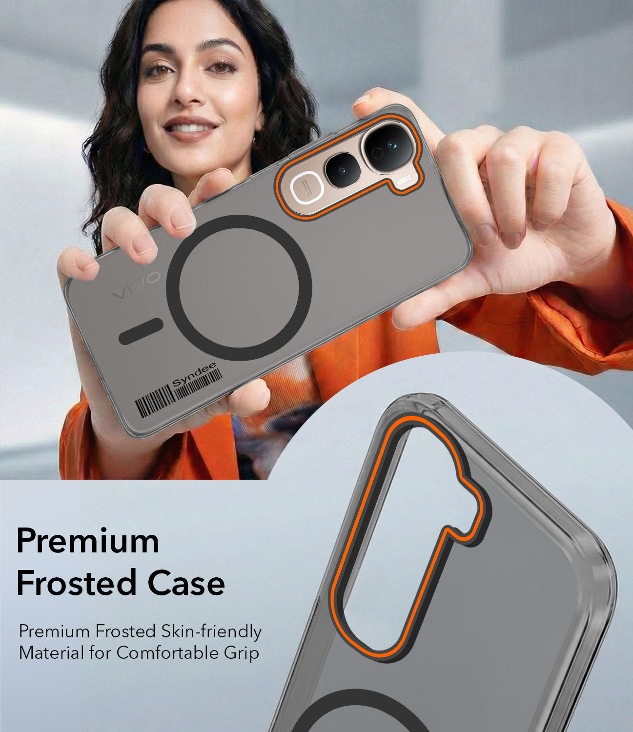 For Vivo Y400 Pro Back Cover Case (Soft Touch | Camera Bump Protection | MagSafe Compatible | Matte Finish)