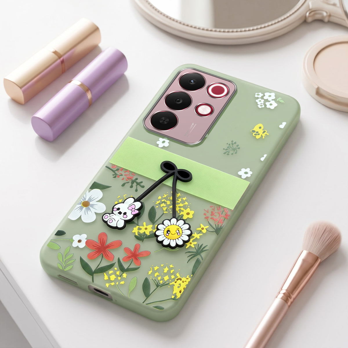 For Realme 15X Back Cover Case (3D Cute Cartoons | Hard Back Side Soft | Matte Premium Finish | HD Printing)