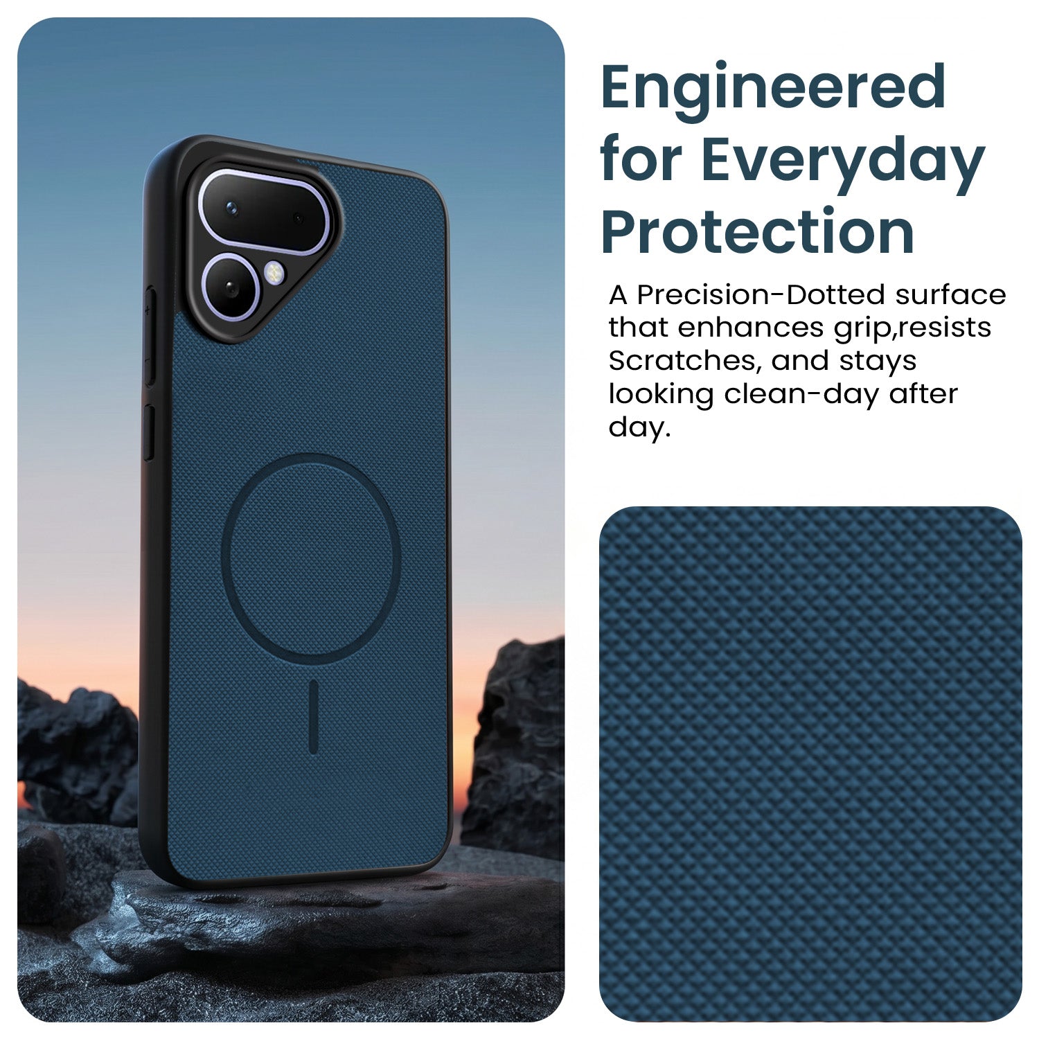 For Tecno Pova Curve 2 Back Cover Case PU Leather (Texture Grip Design | Professional Minimalist | Camera Protection | Soft and Flexible)