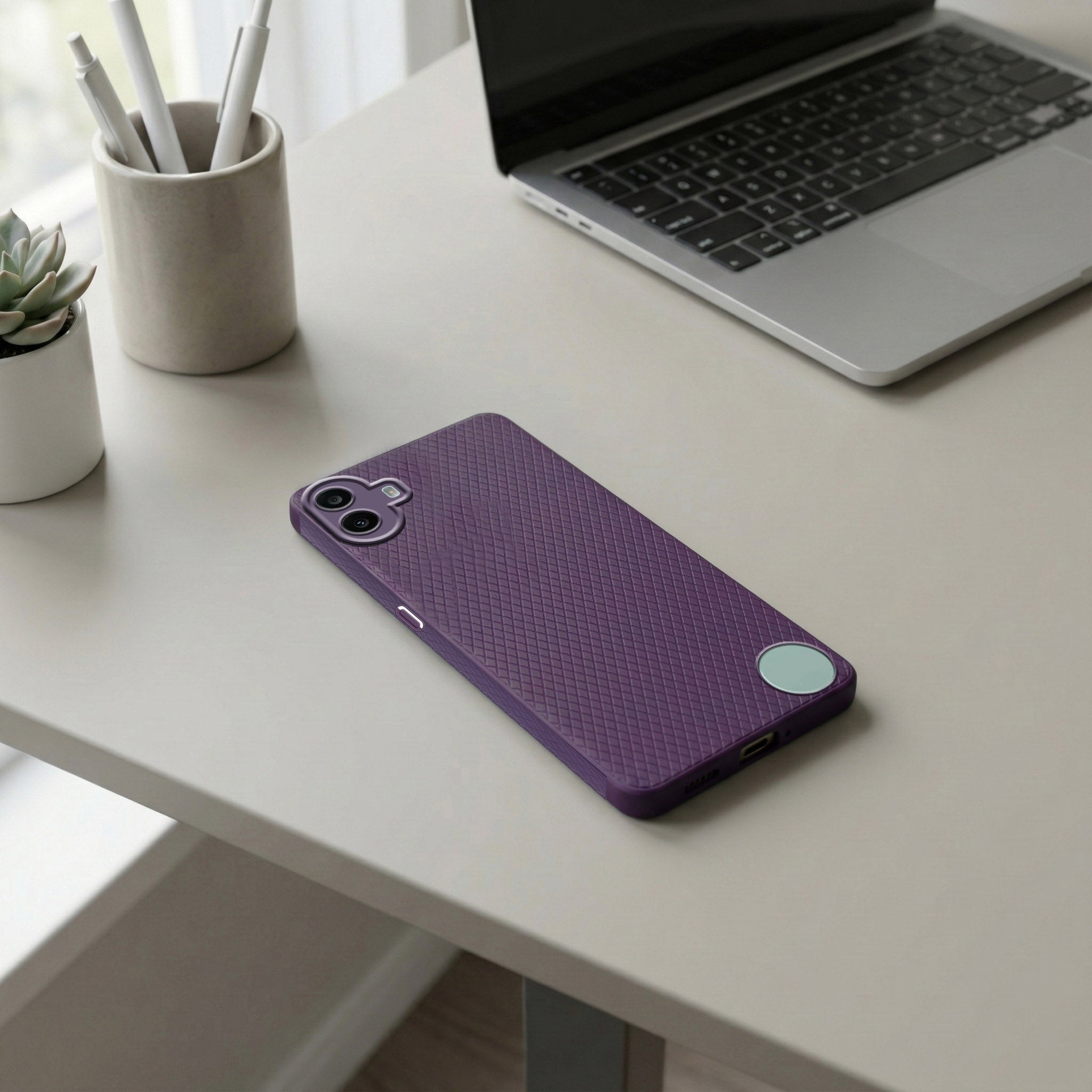 For Nothing CMF Phone 1 Back Cover Case (Liquid Silicone | Side Grip | Camera Protection)