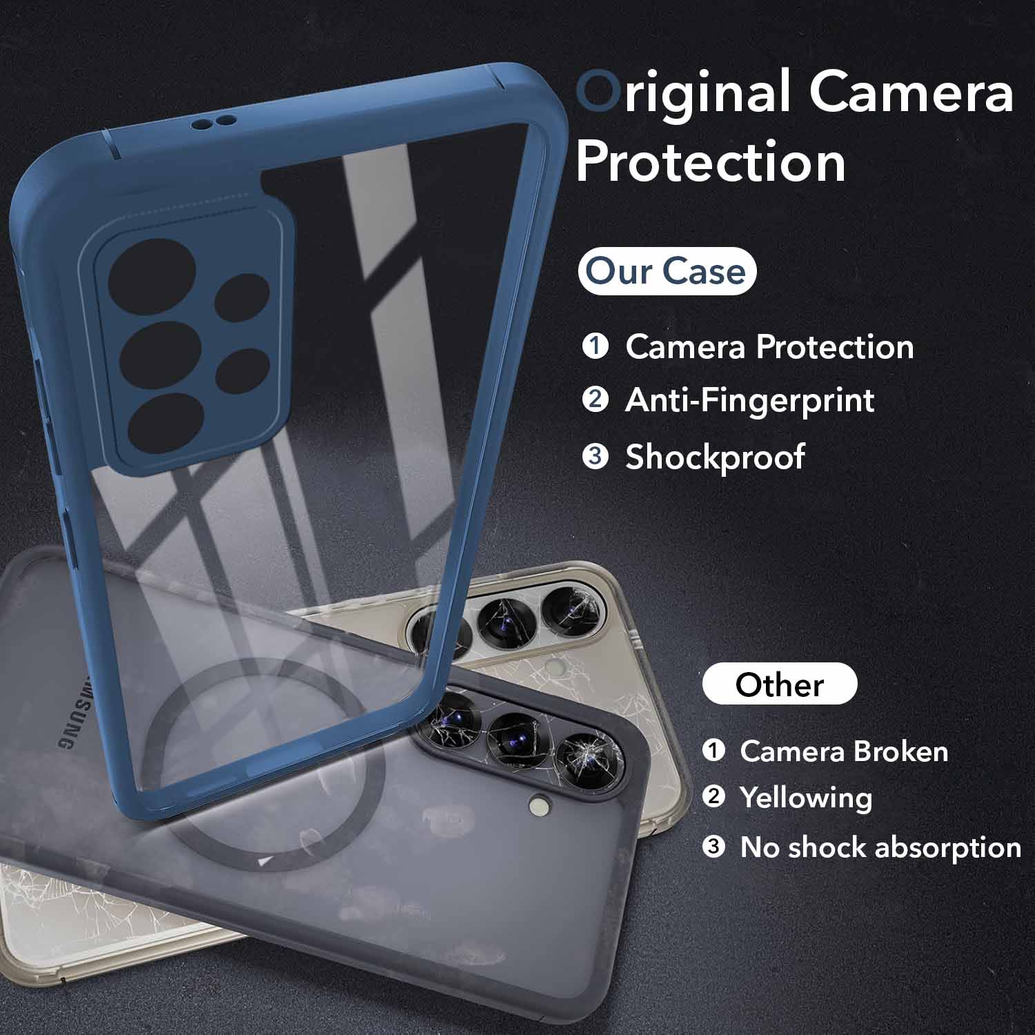 For Samsung Galaxy A52 | A52 5G | A52s 5G Back Cover Case Ultra-Hybrid (Lifetime Anti Yellow | Anti Scratch | Crystal Clear Shockproof)