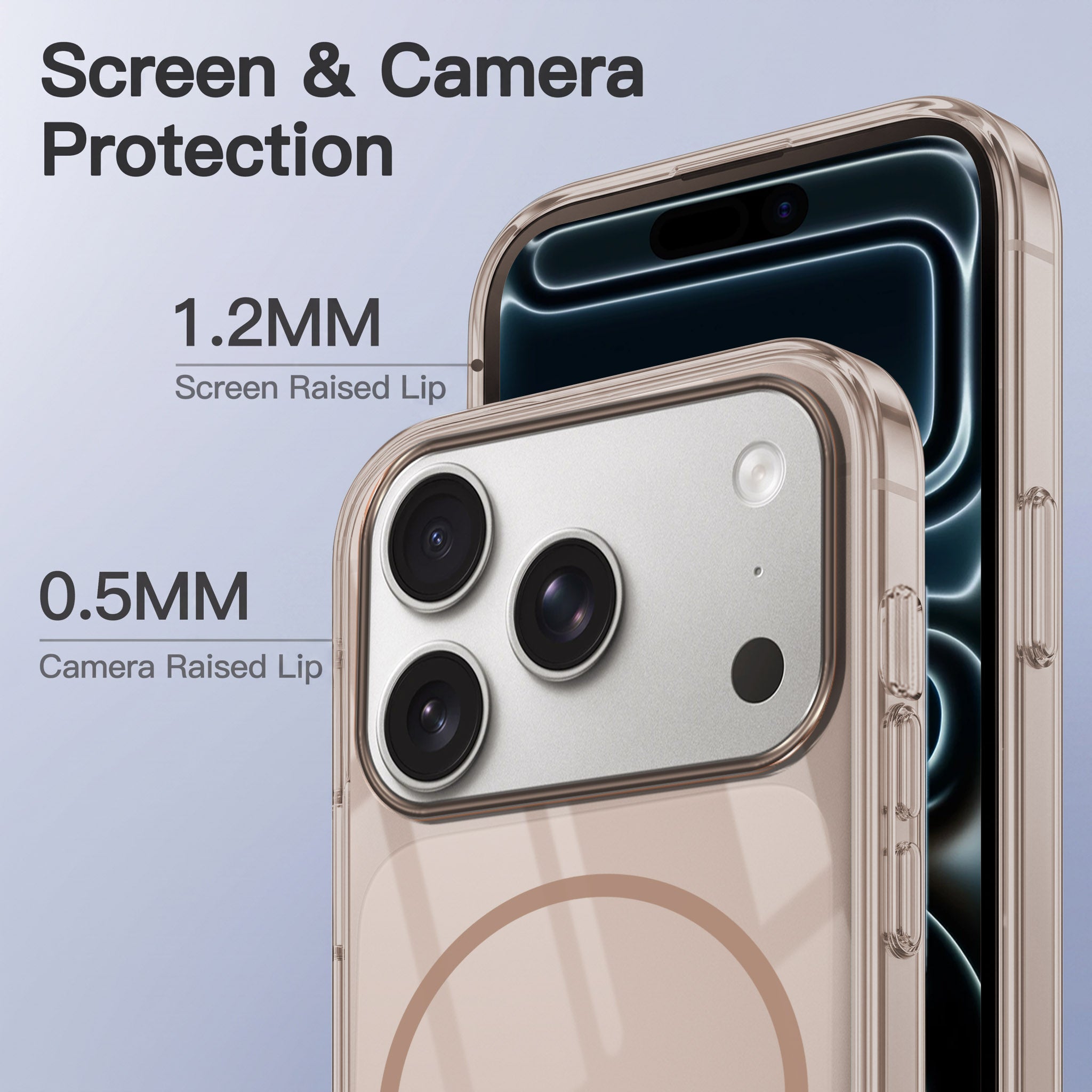 For Apple iPhone 17 Pro Back Case Cover Crystal Anti Yellow (Unbreakable PC | MagSafe Wireless Charging Support |Camera Protection Bump)