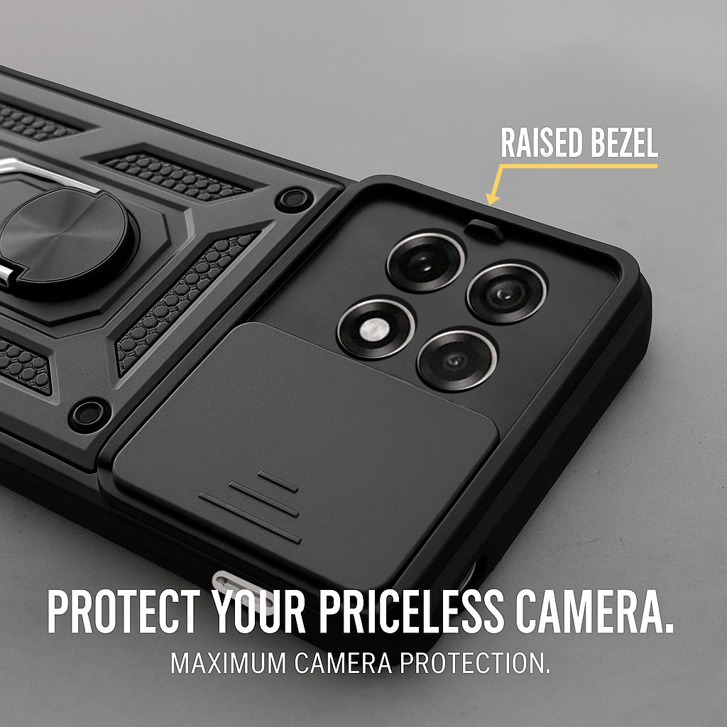 For OnePlus 13R Back Cover Case (Hybrid Dual Armor Polycarbonate)