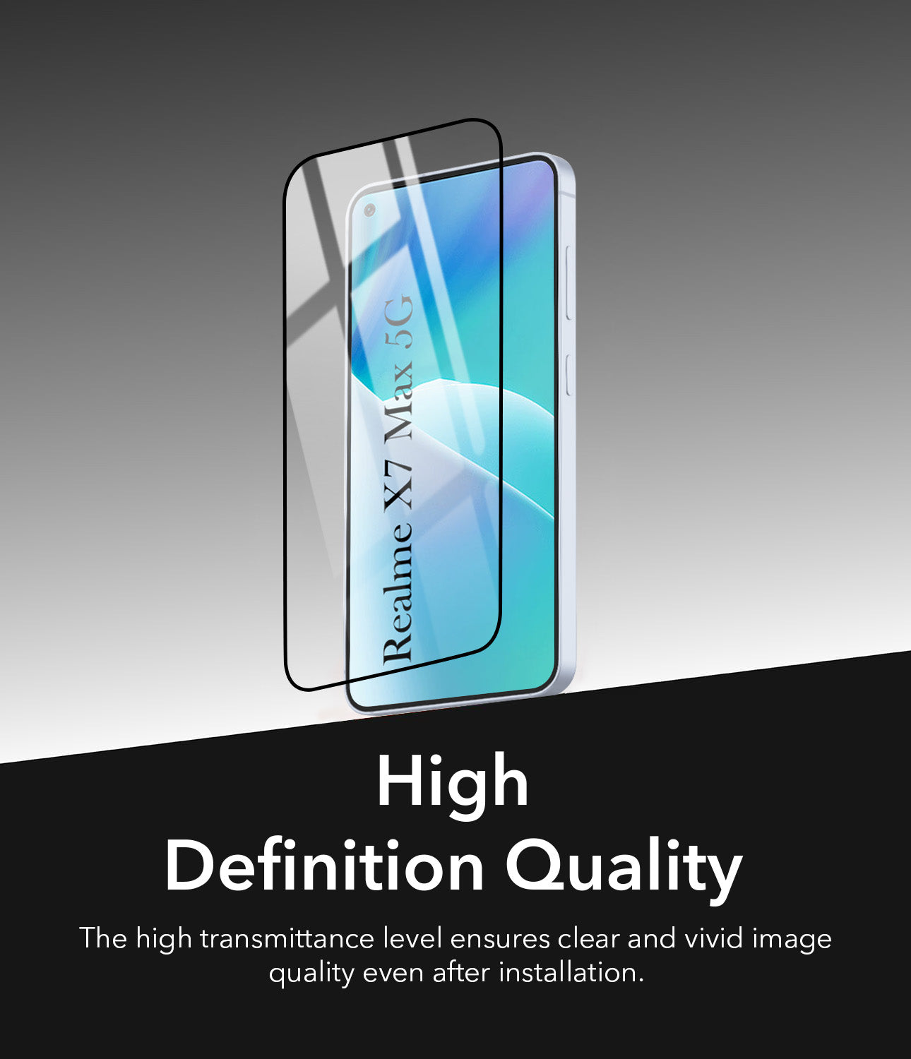 Tempered Glass For Realme X7 Max 5G Military-Grade Gorilla Screen Protector With Installation Kit | Shatterproof, Full Coverage, HD Clear, Scratch Resistant (Pack of 1)