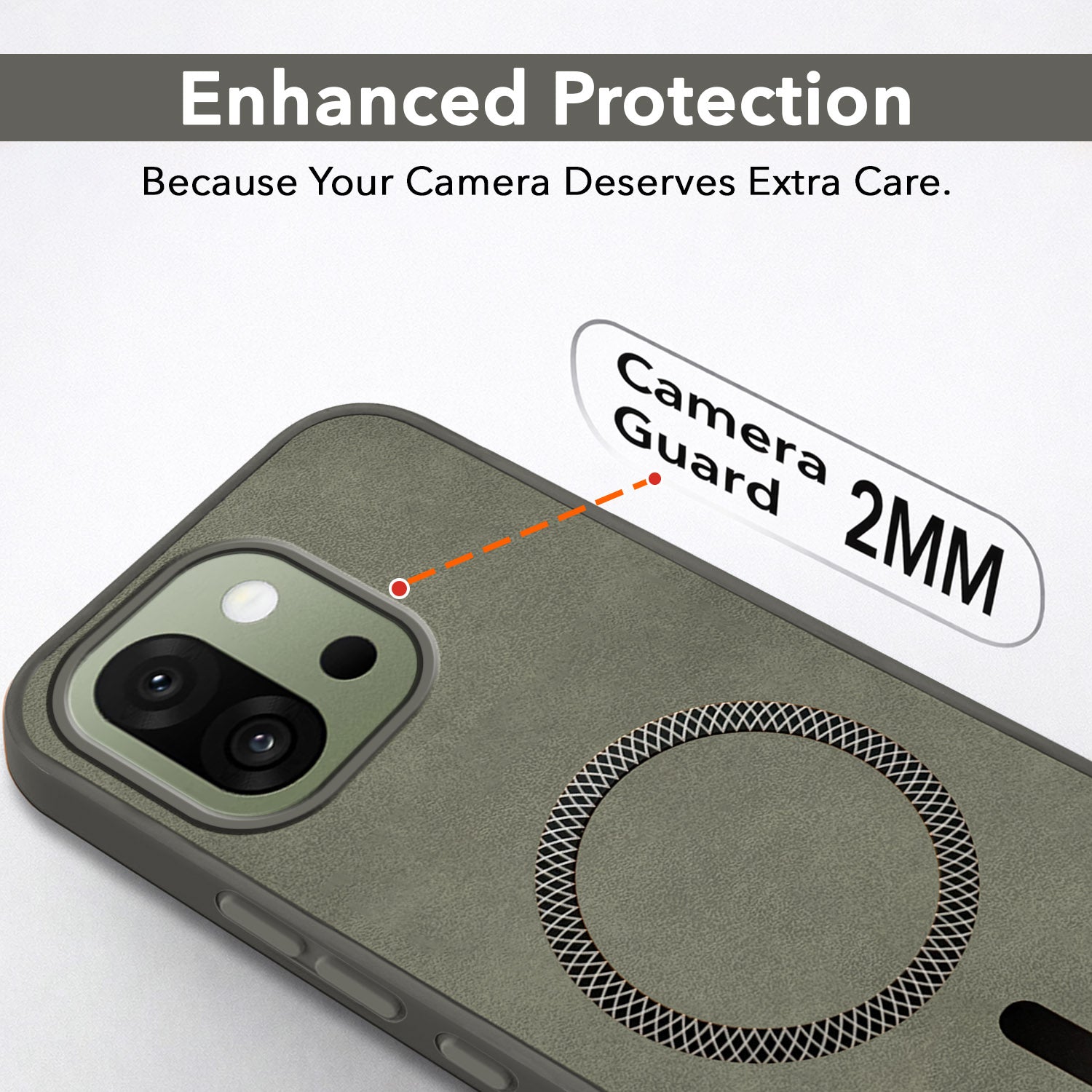 For OnePlus 13S Back Cover Case Leather Finish (MagSafe Compatible Wireless Charging | Soft Touch | Camera Bump Protection)