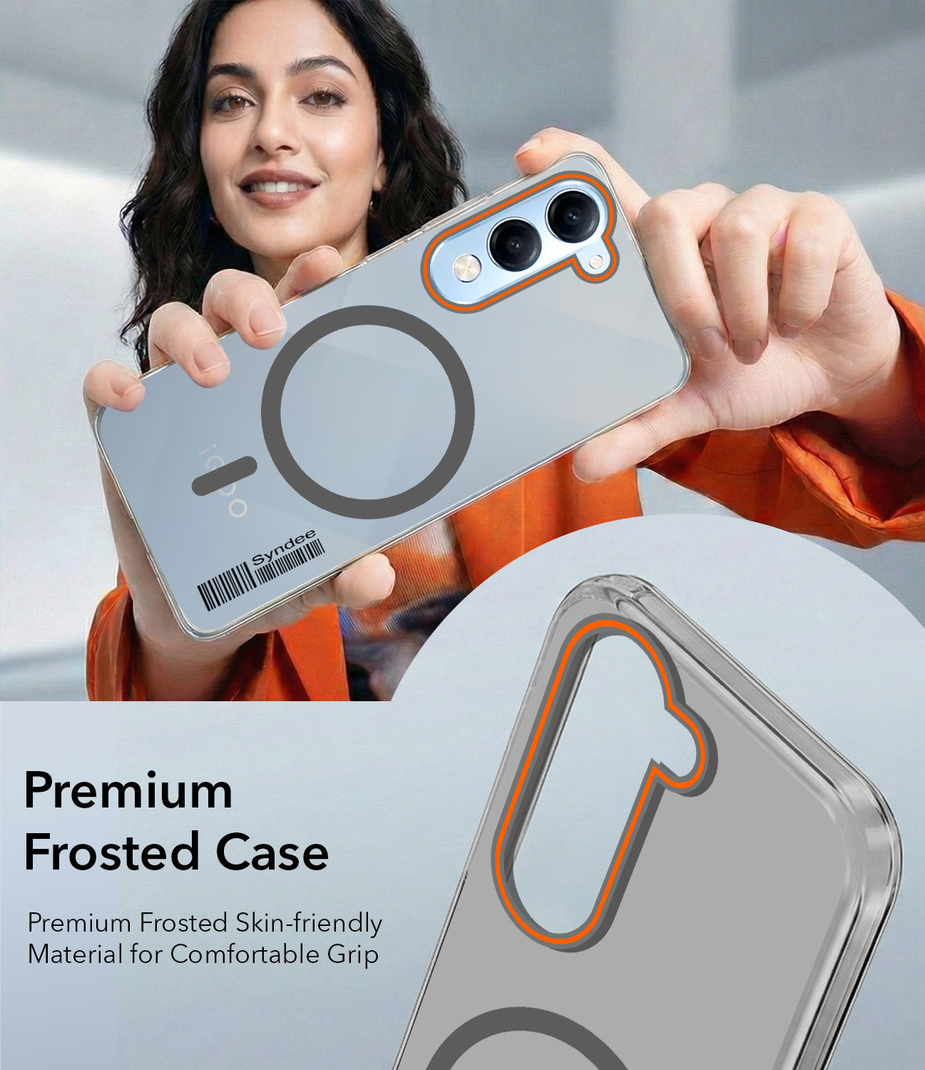 For Vivo iQOO Z10 Lite Back Cover Case (Soft Touch | Camera Bump Protection | MagSafe Compatible | Matte Finish)