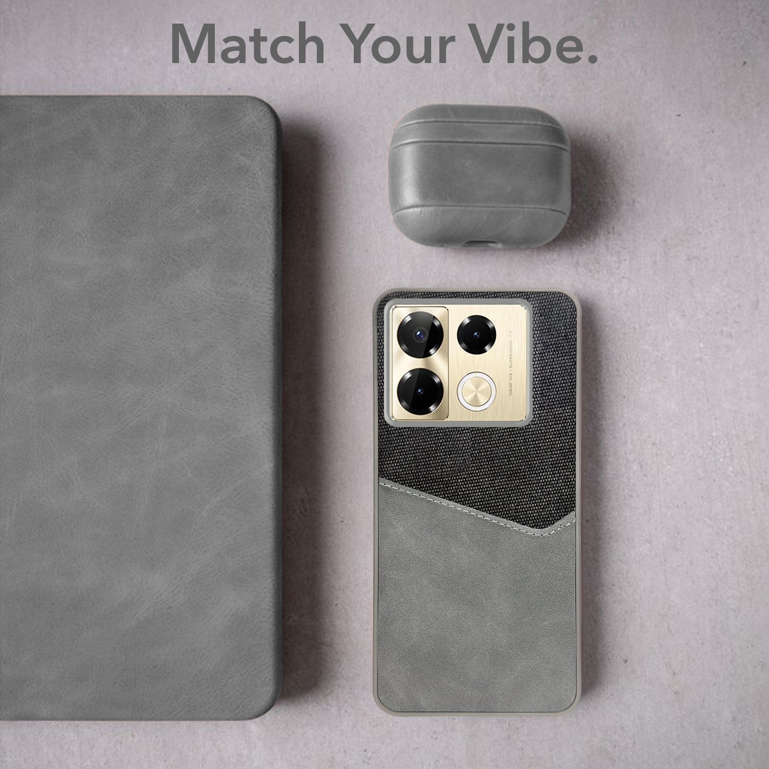 For Infinix Note 40 Pro 5G | Infinix Note 40 Pro Plus Back Cover Case (Dual PU Leather Stitch | Professional Minimalist | Soft and Flexible)