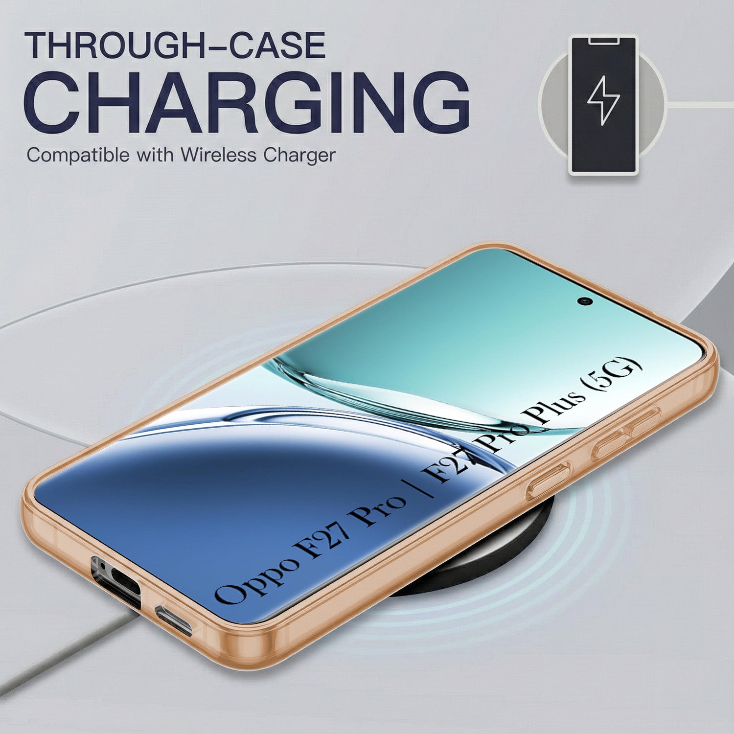 For Oppo F27 Pro | Oppo F27 Pro Plus Back Cover Case Silicone (Slim Paper Thin | Camera Protection Bump | Minimalist Professional | Soft Flexible)