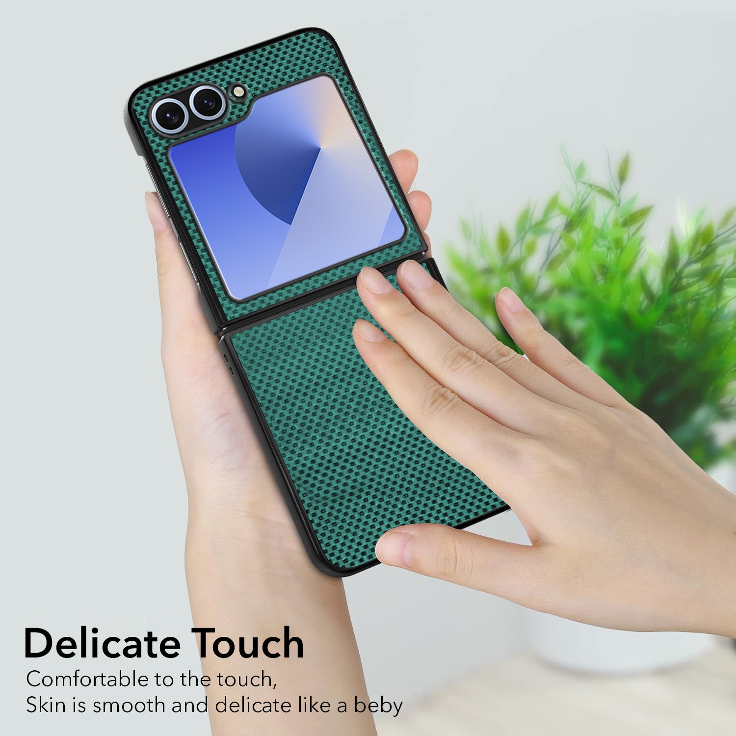 For Samsung Galaxy Z Flip 6 5G | Samsung Galaxy Z Flip 7 FE Back Flip Case Cover (Craft Printed Design | Hybrid Texture | Inside Microfiber Cloth)