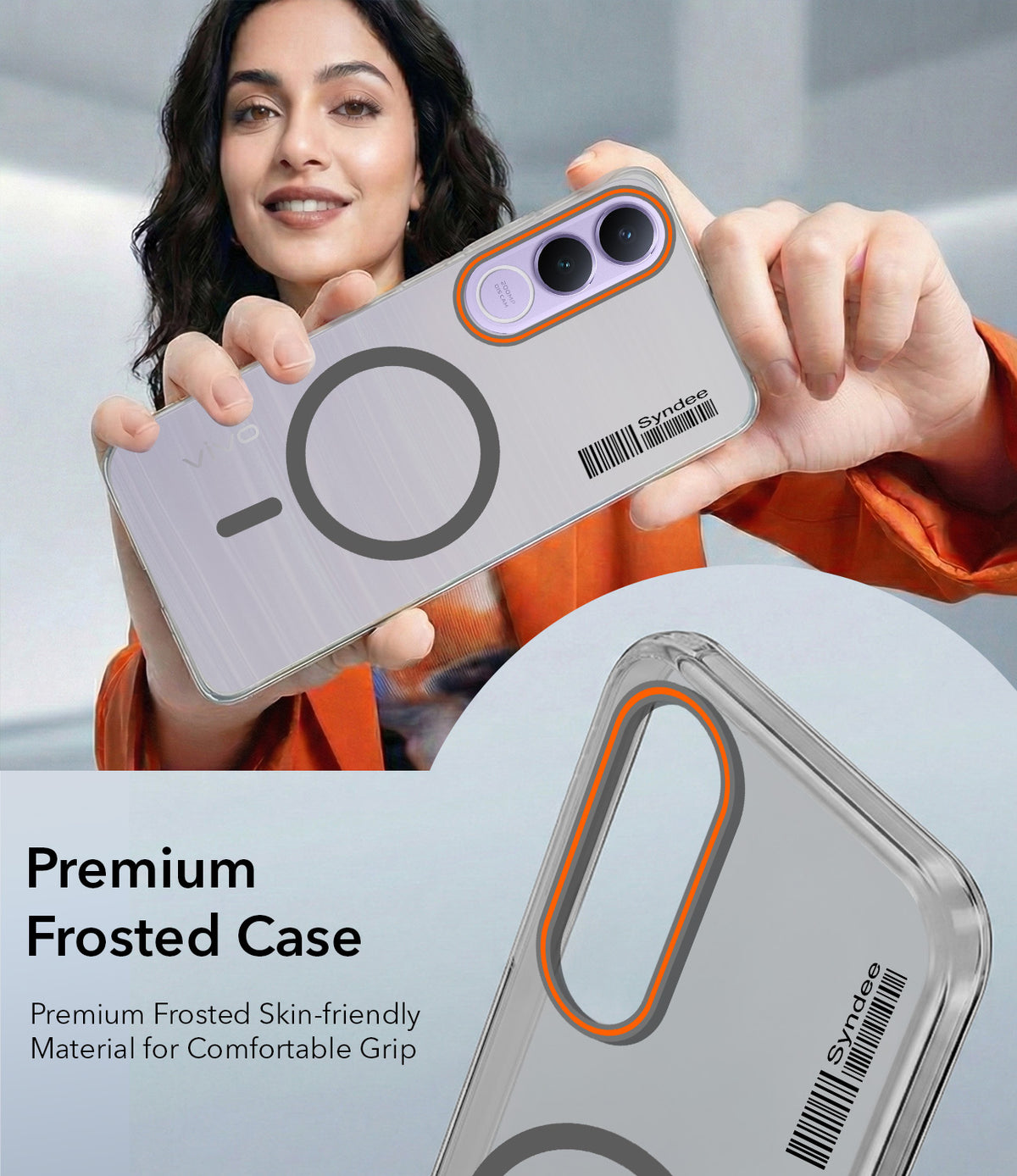 For Vivo V70 FE 5G Back Cover Case (Soft Touch | Camera Bump Protection | MagSafe Compatible | Matte Finish)
