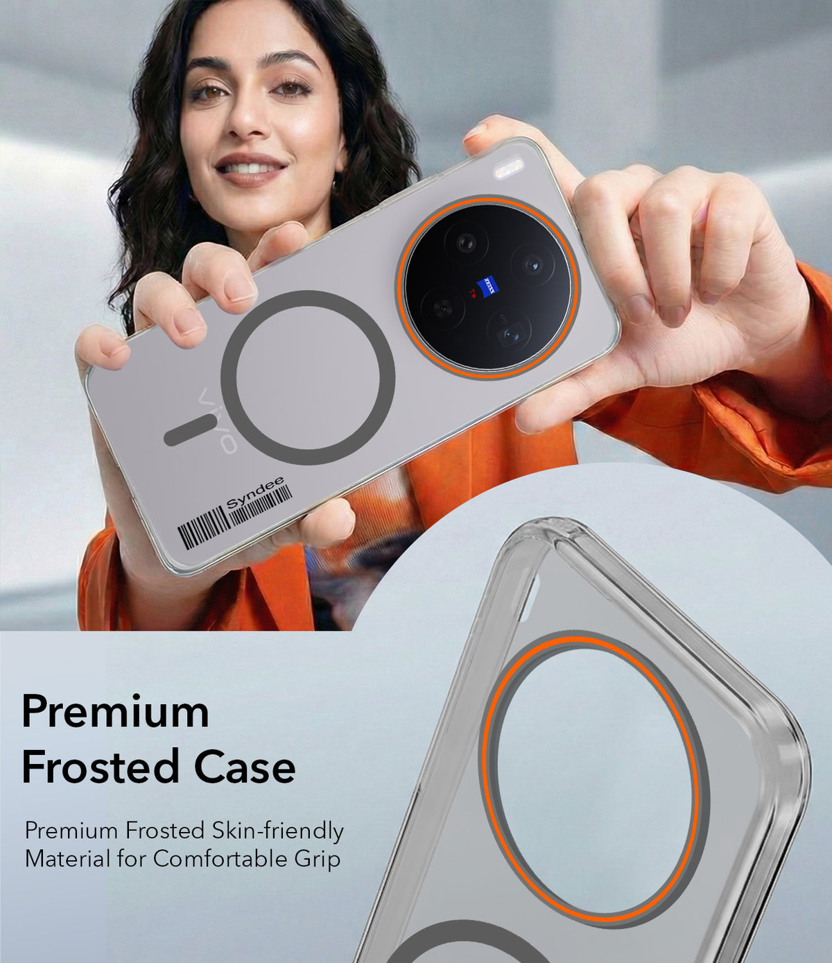 For Vivo X300 5G Back Cover Case (Soft Touch | Camera Bump Protection | MagSafe Compatible | Matte Finish)