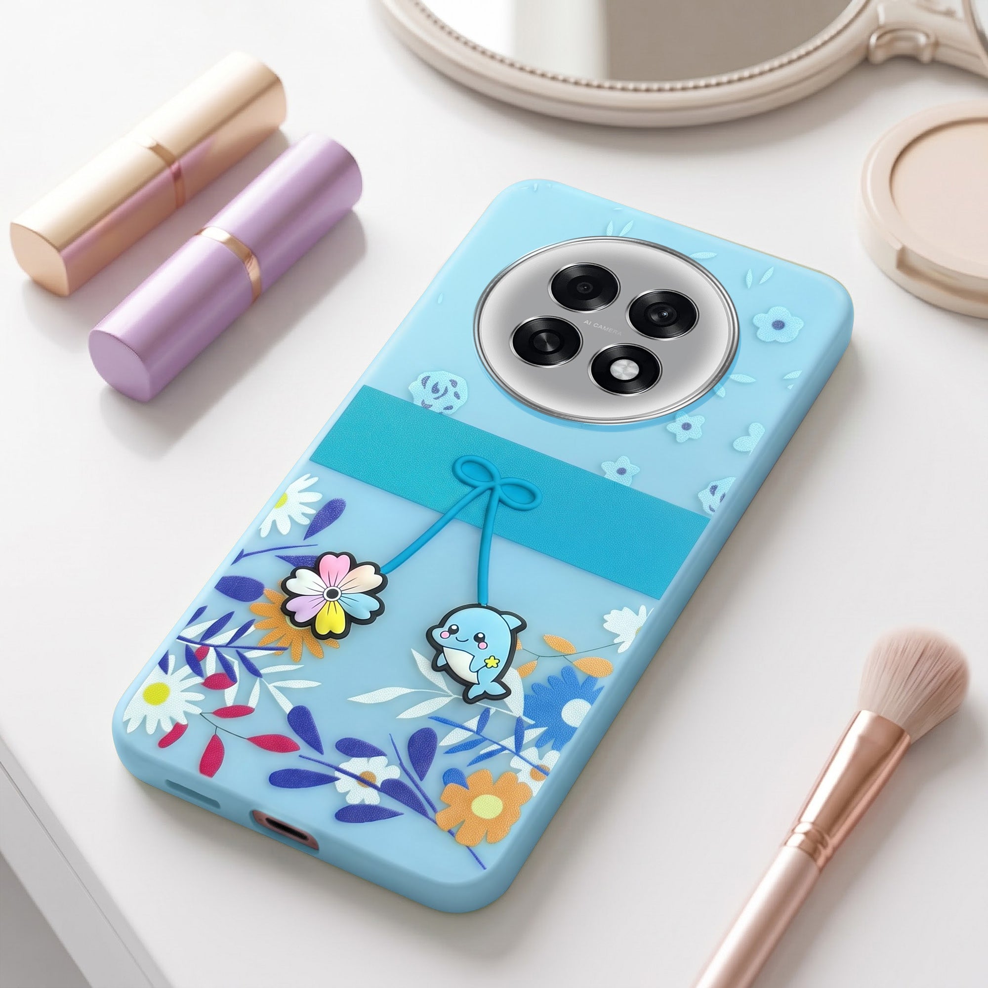 For Oppo F31 Pro Plus Back Cover Case (3D Cute Cartoons | Hard Back Side Soft | Matte Premium Finish | HD Printing)