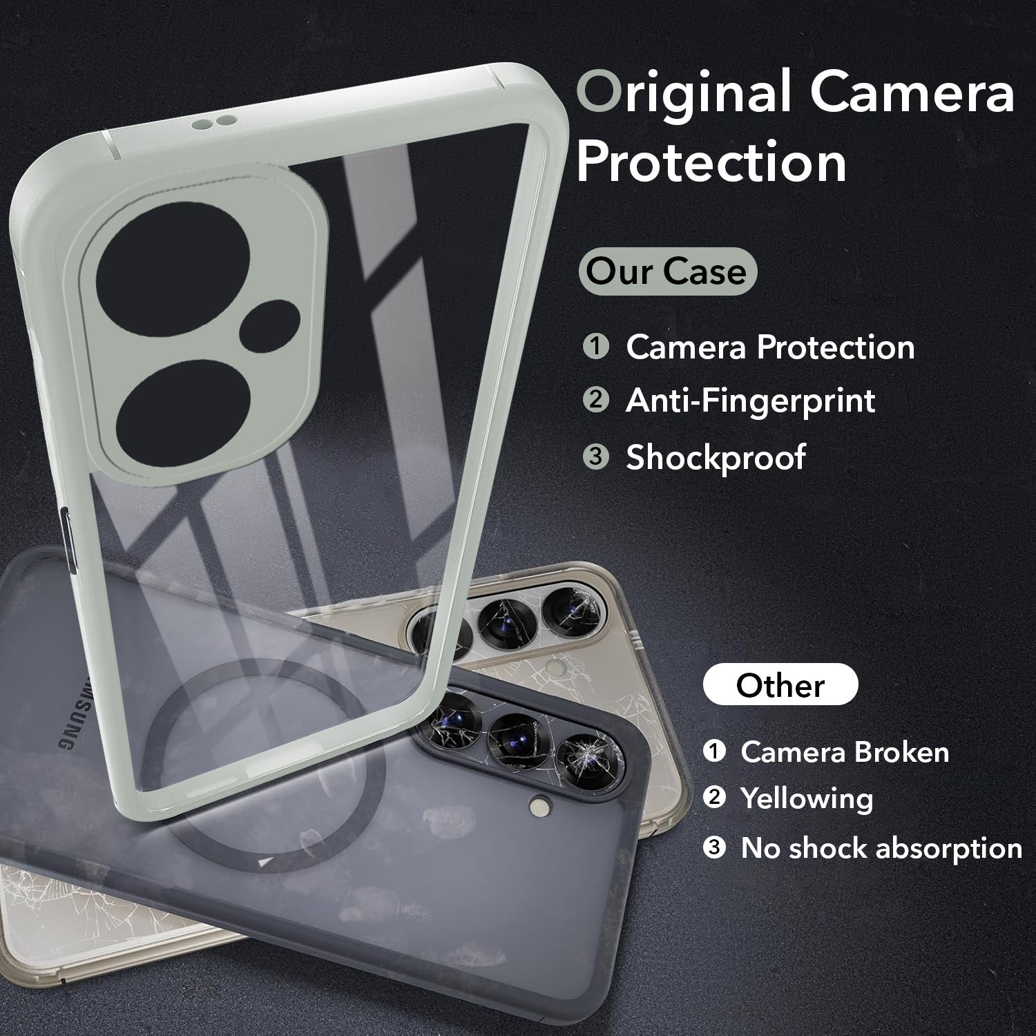 For OnePlus Nord CE 3 Lite Back Cover Case Ultra-Hybrid (Lifetime Anti Yellow | Anti Scratch | Crystal Clear Shockproof)