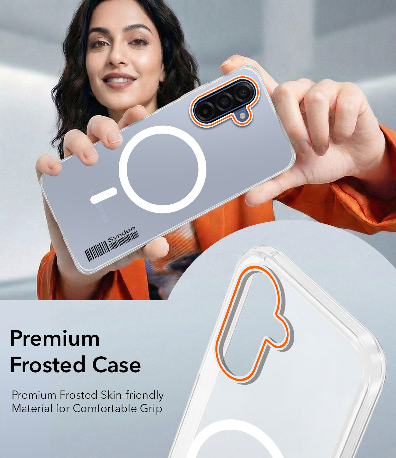 For Samsung Galaxy A17 | Samsung F17 | Samsung M17 5G Back Cover Case (Soft Touch | Camera Bump Protection | MagSafe Compatible | Matte Finish)