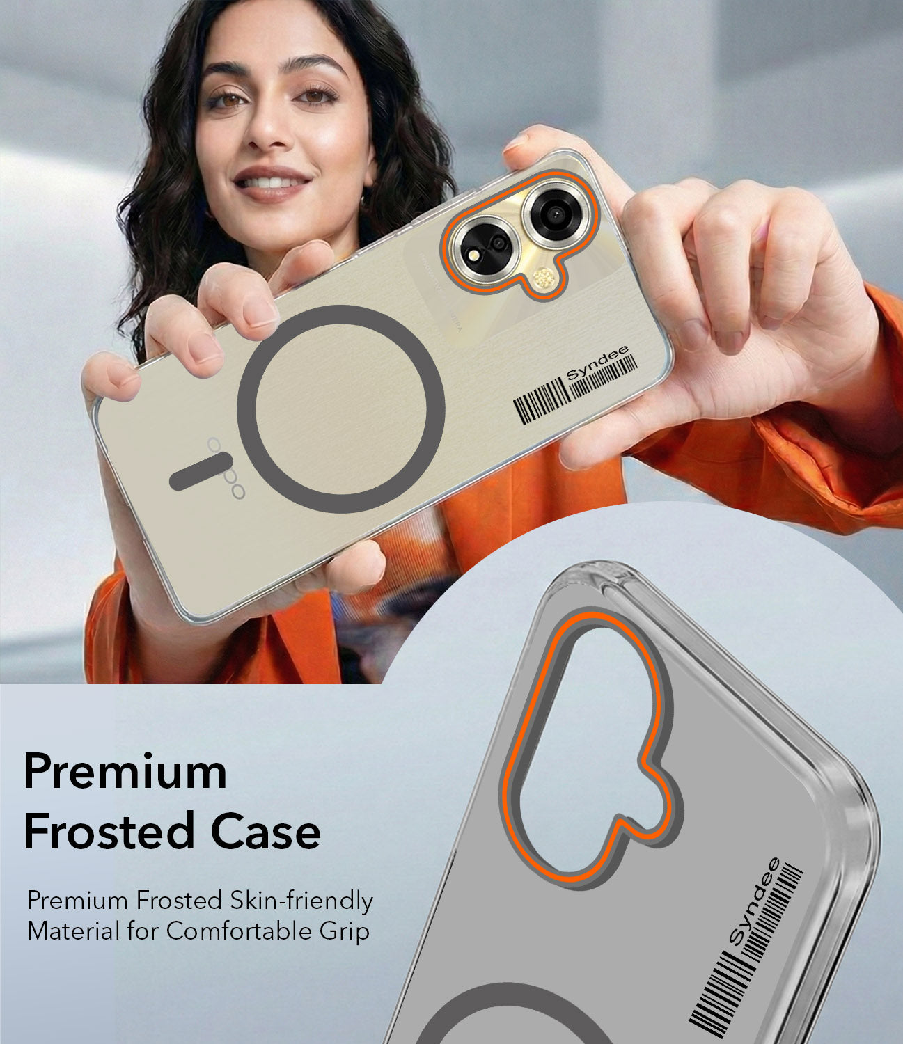 For Oppo A59 5G Back Cover Case (Soft Touch | Camera Bump Protection | MagSafe Compatible | Matte Finish)