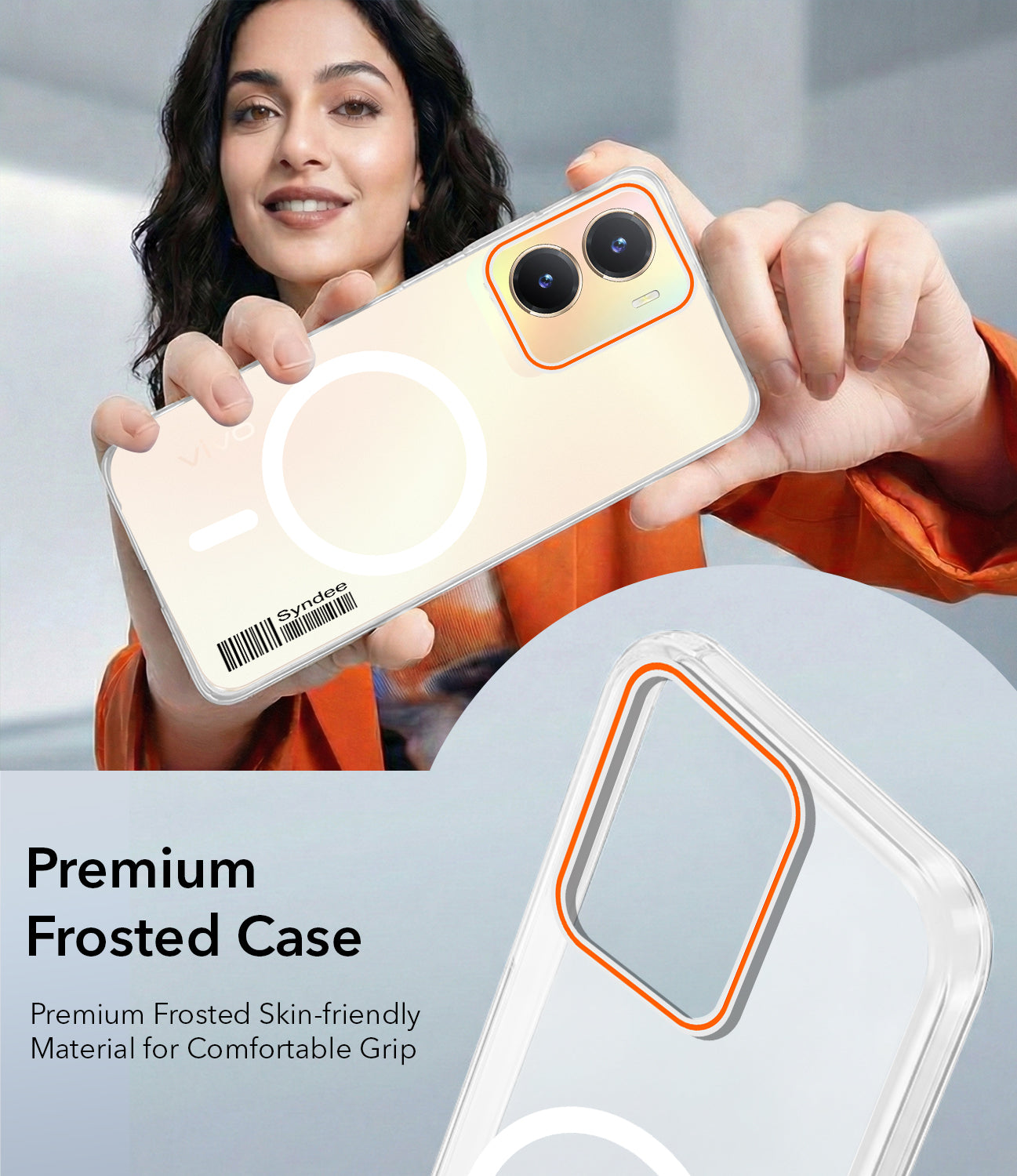 For Vivo T2x Back Cover Case (Soft Touch | Camera Bump Protection | MagSafe Compatible | Matte Finish)