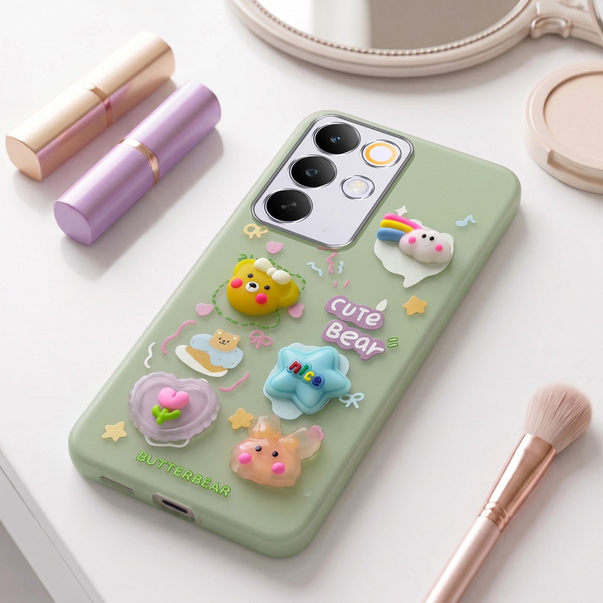 For Realme C85 5G | Realme Narzo 90x Back Cover Case (3D Cute Cartoons | Hard Back Side Soft | Matte Premium Finish | HD Printing)