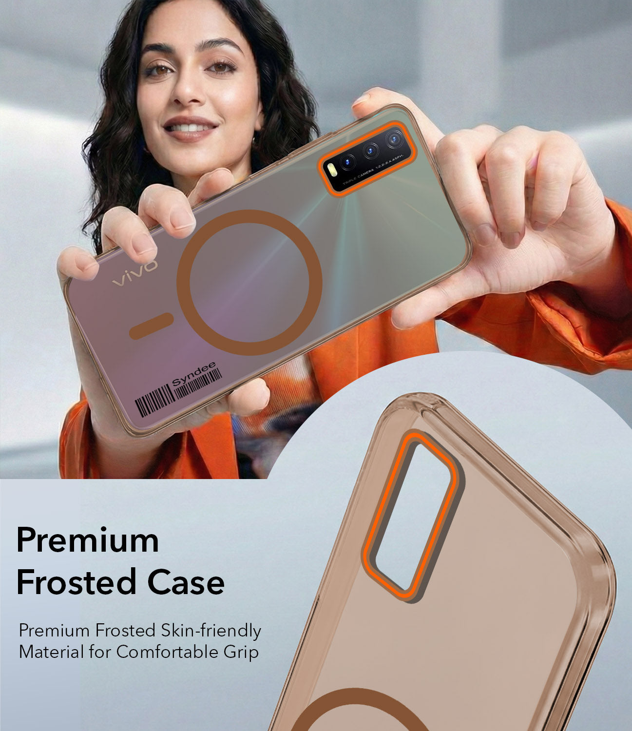 For Vivo Y20 | Y20i Back Cover Case (Soft Touch | Camera Bump Protection | MagSafe Compatible | Matte Finish)