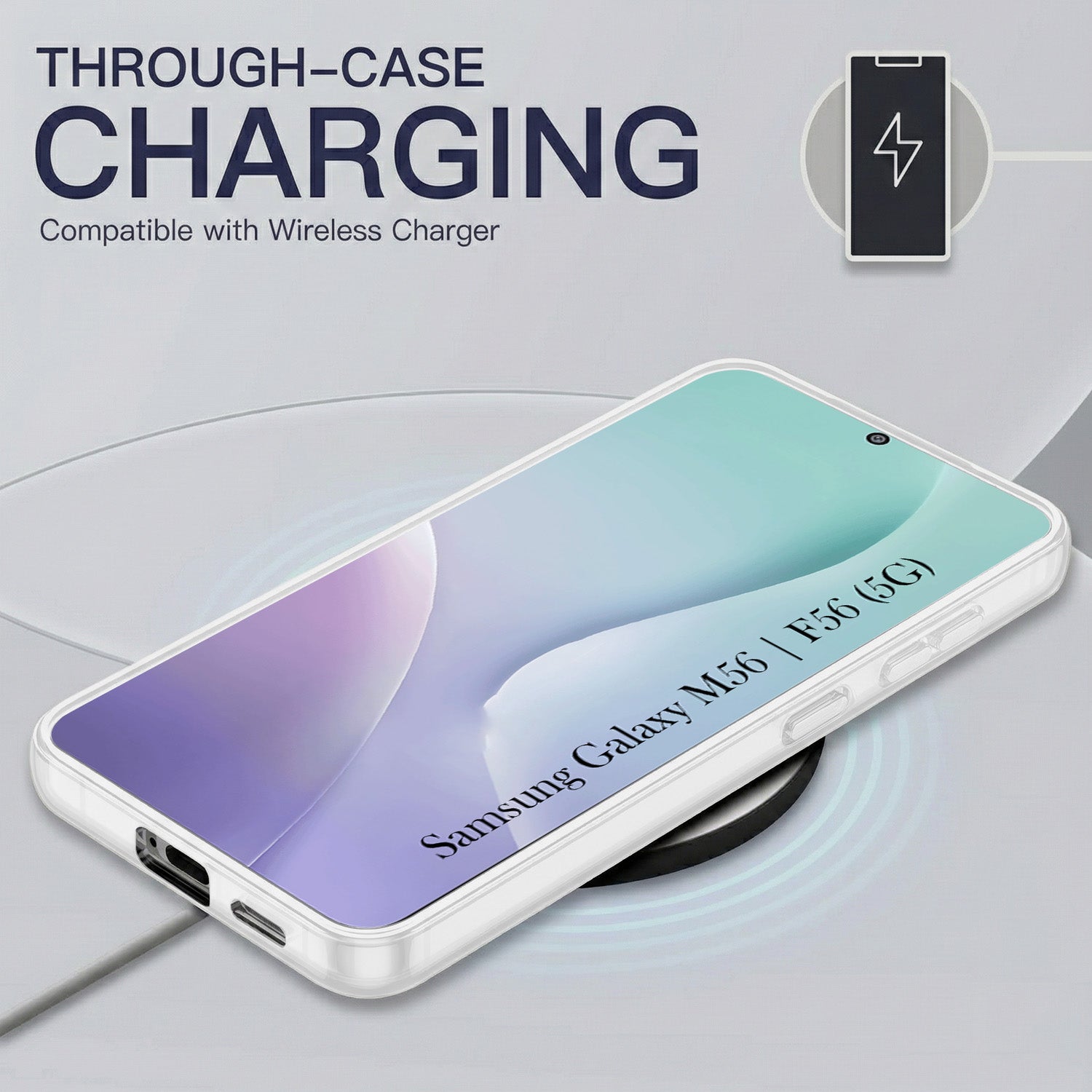 For Samsung Galaxy M56 | Samsung Galaxy F56 Back Cover Case Silicone (Slim Paper Thin | Camera Protection Bump | Minimalist Professional | Soft Flexible)