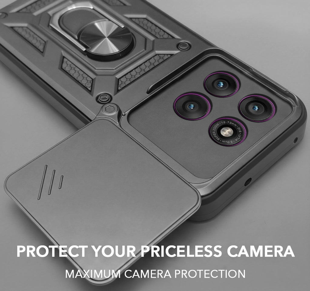 For Motorola Moto Edge 60 Pro Back Cover Case (Hybrid Dual Armor Polycarbonate)