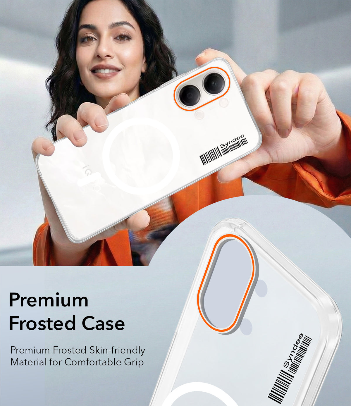 For Vivo iQOO Z11 Lite Back Cover Case (Soft Touch | Camera Bump Protection | MagSafe Compatible | Matte Finish)